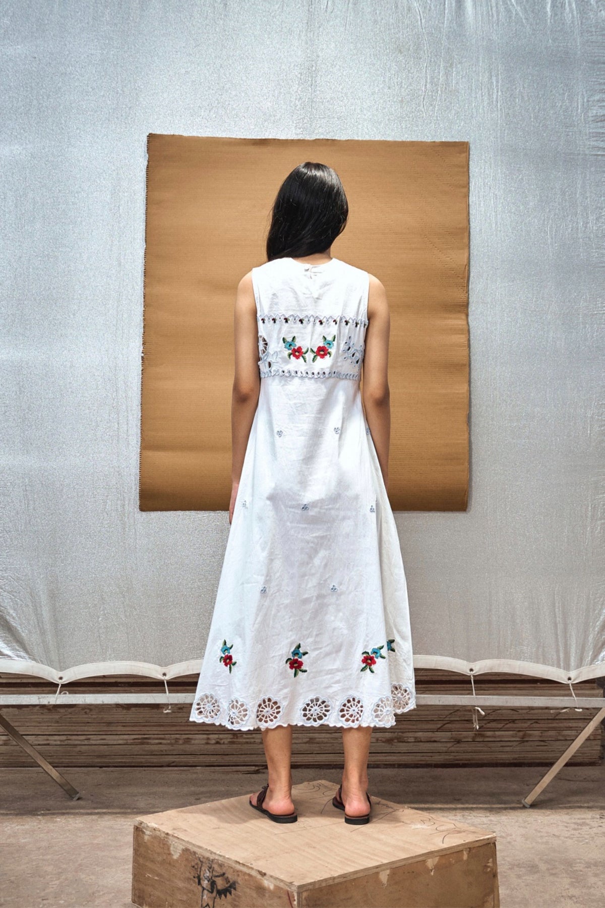 White Ink Dye  Dress