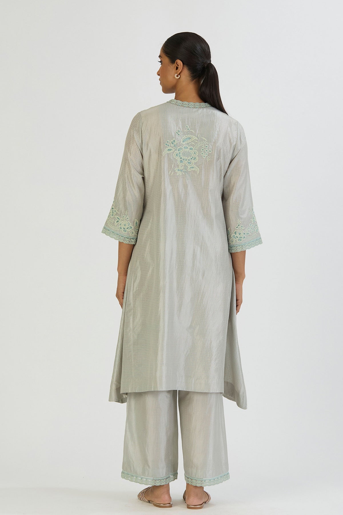 Blue Dhara Kurta and Pant