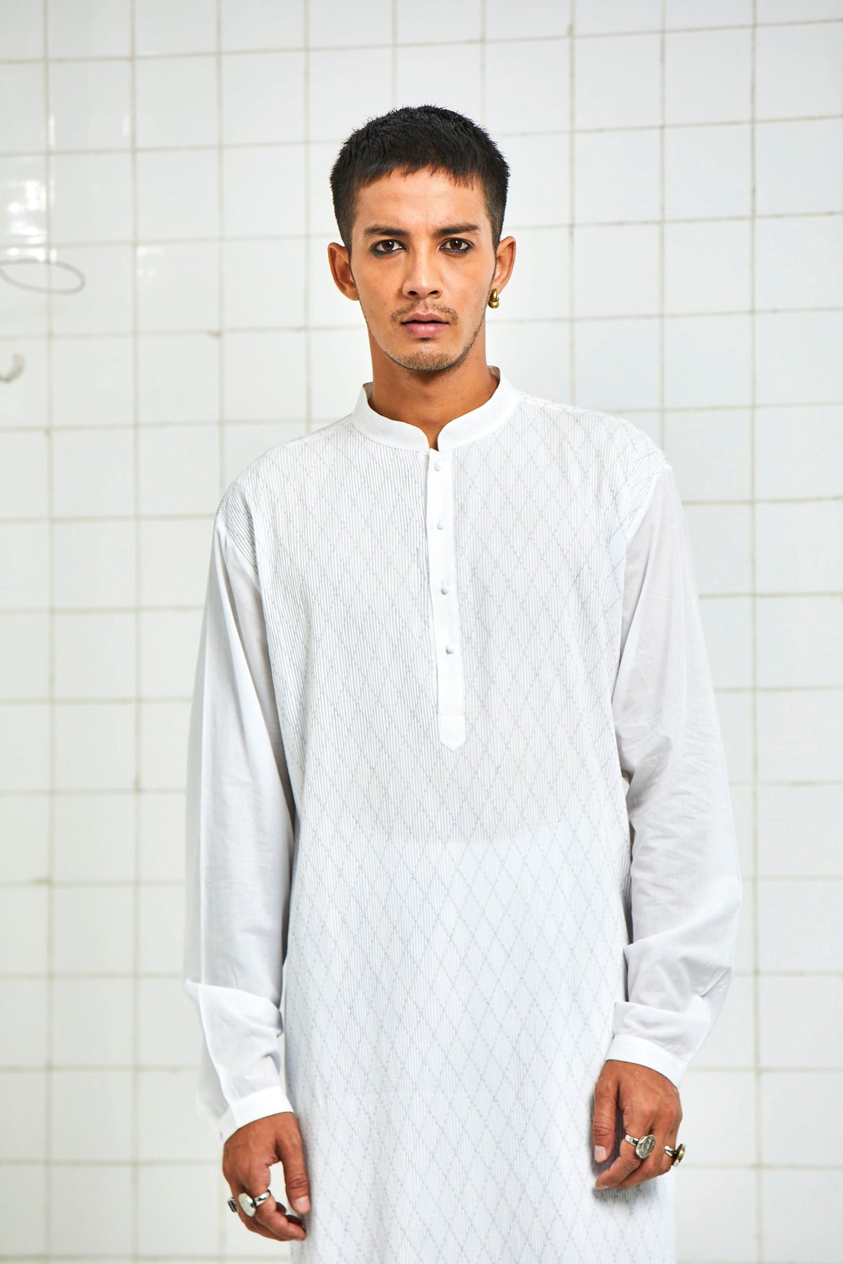 Khichan Pintuck Kurta Set