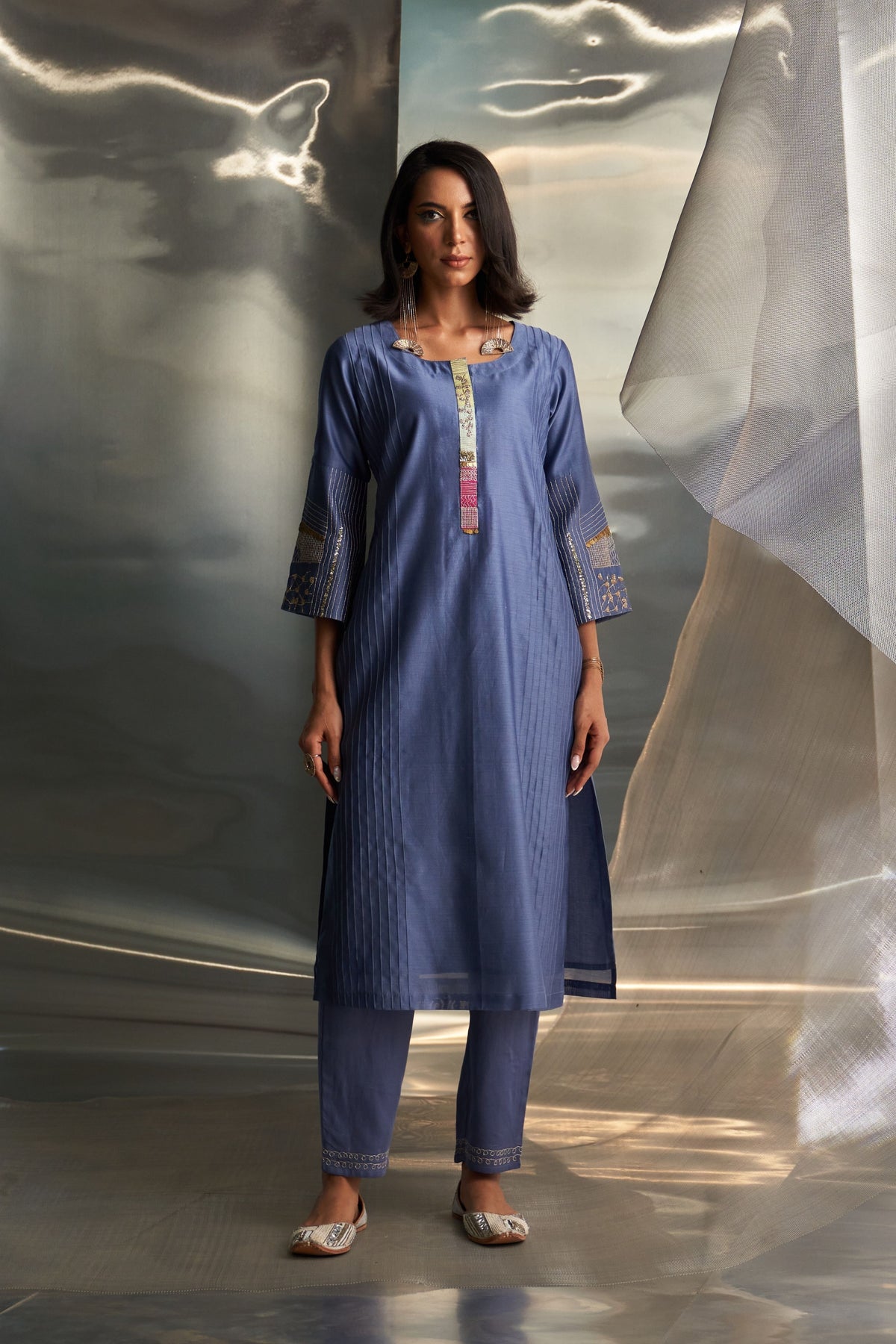 Egyptian Flared Sleeve Kurta Set