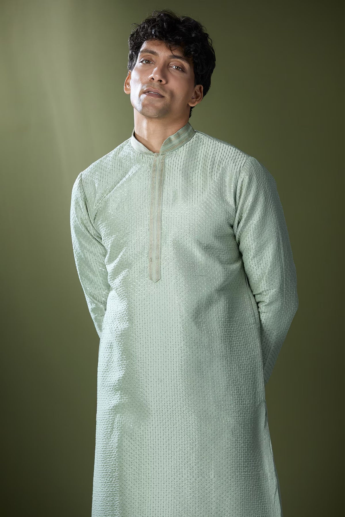 Pista Green Kurta Set