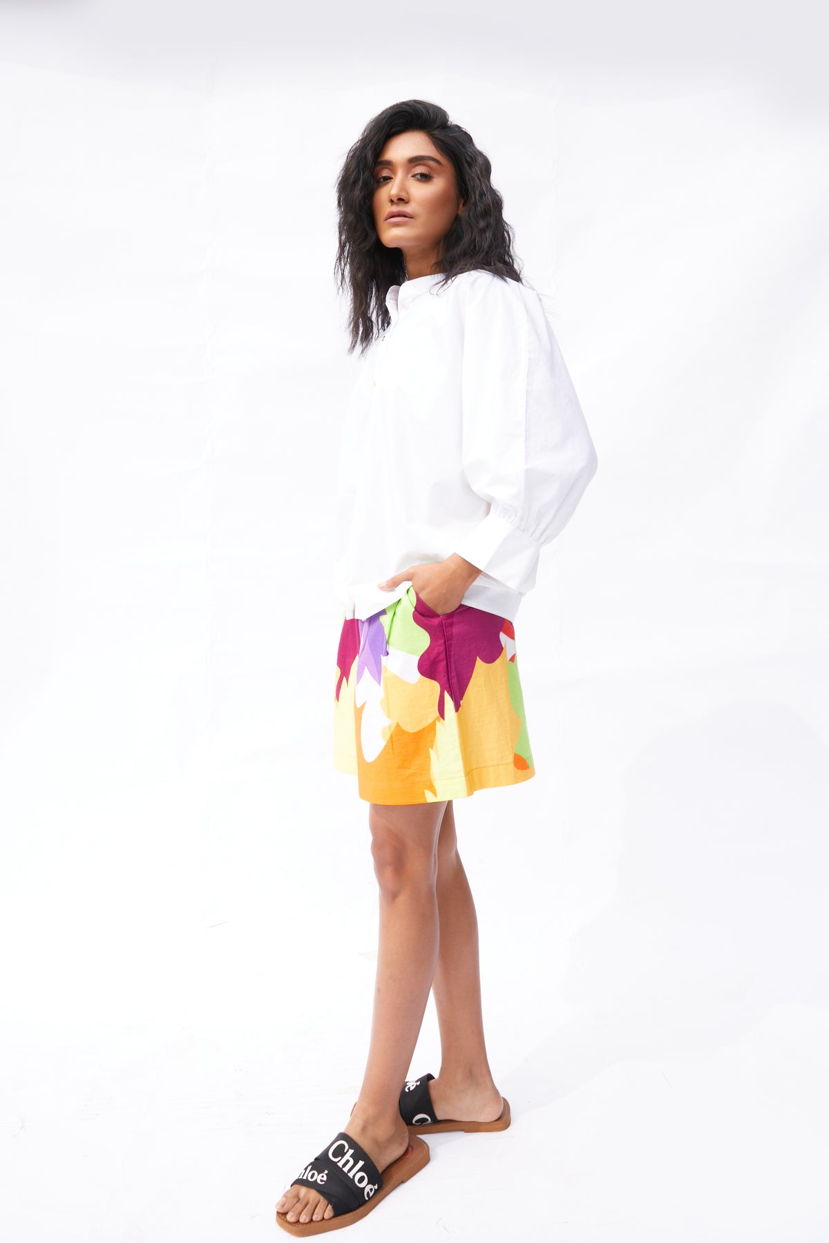 The Autumn White Poplin Shorts