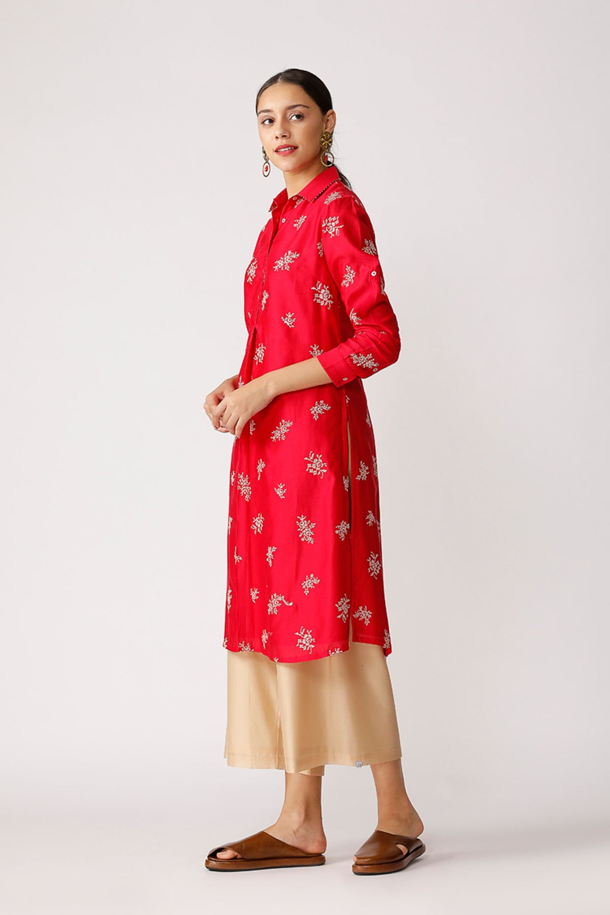 Fuschia Barani Embroidered Kurta