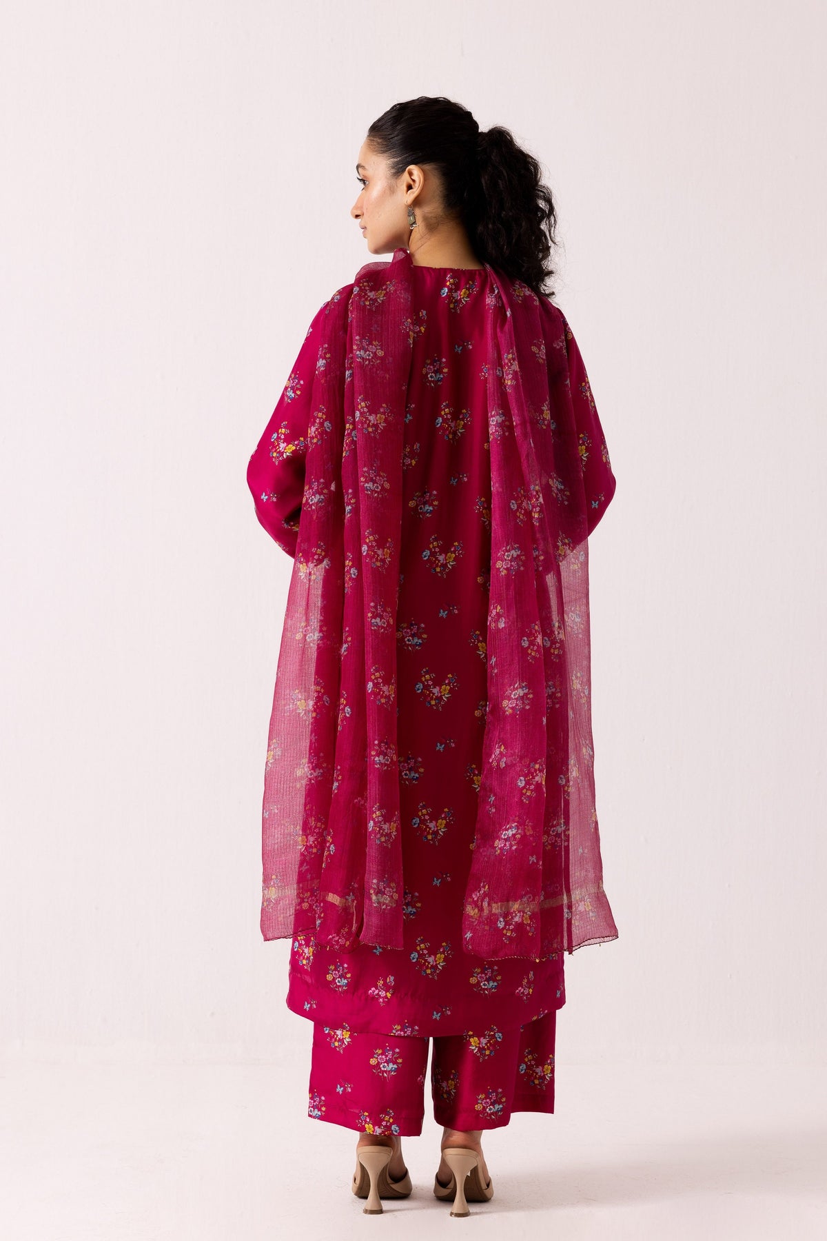 Poppy Pink Kurta Set