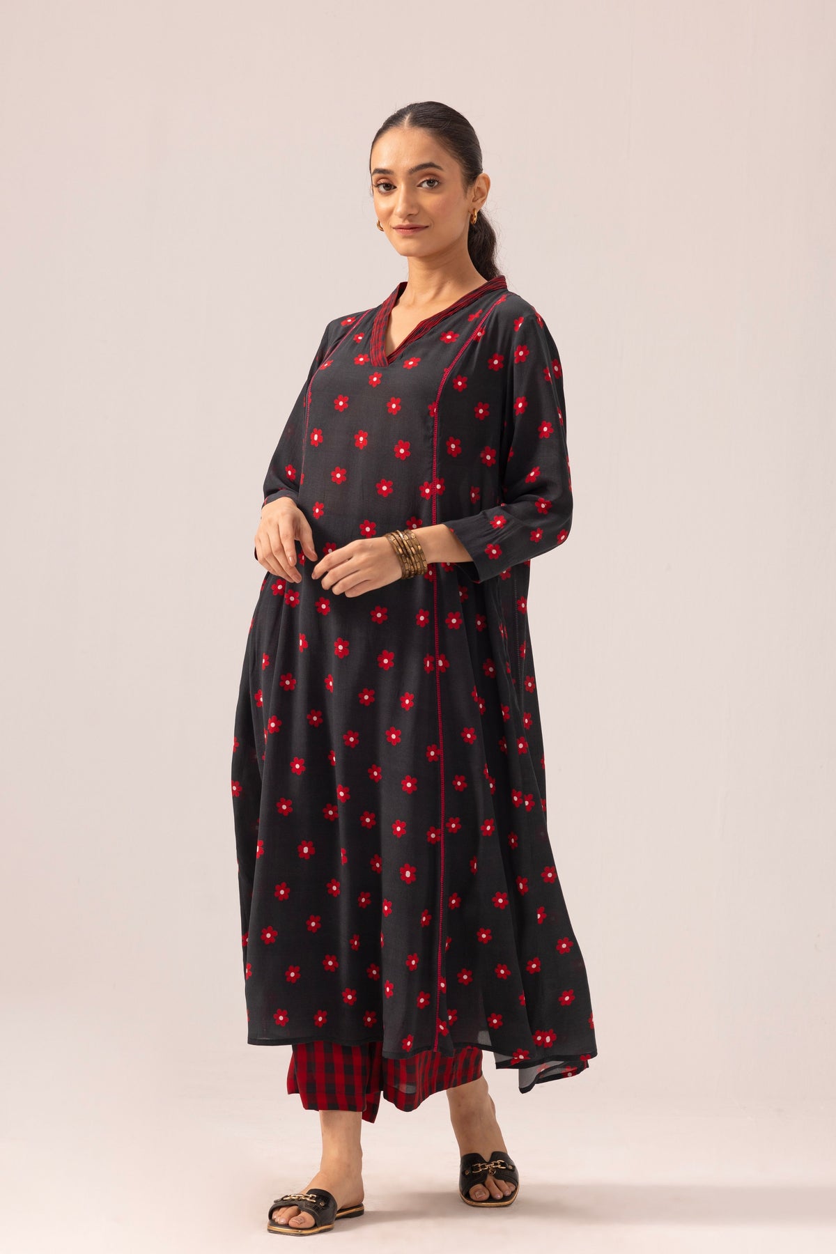 Thea Black Kurta Set