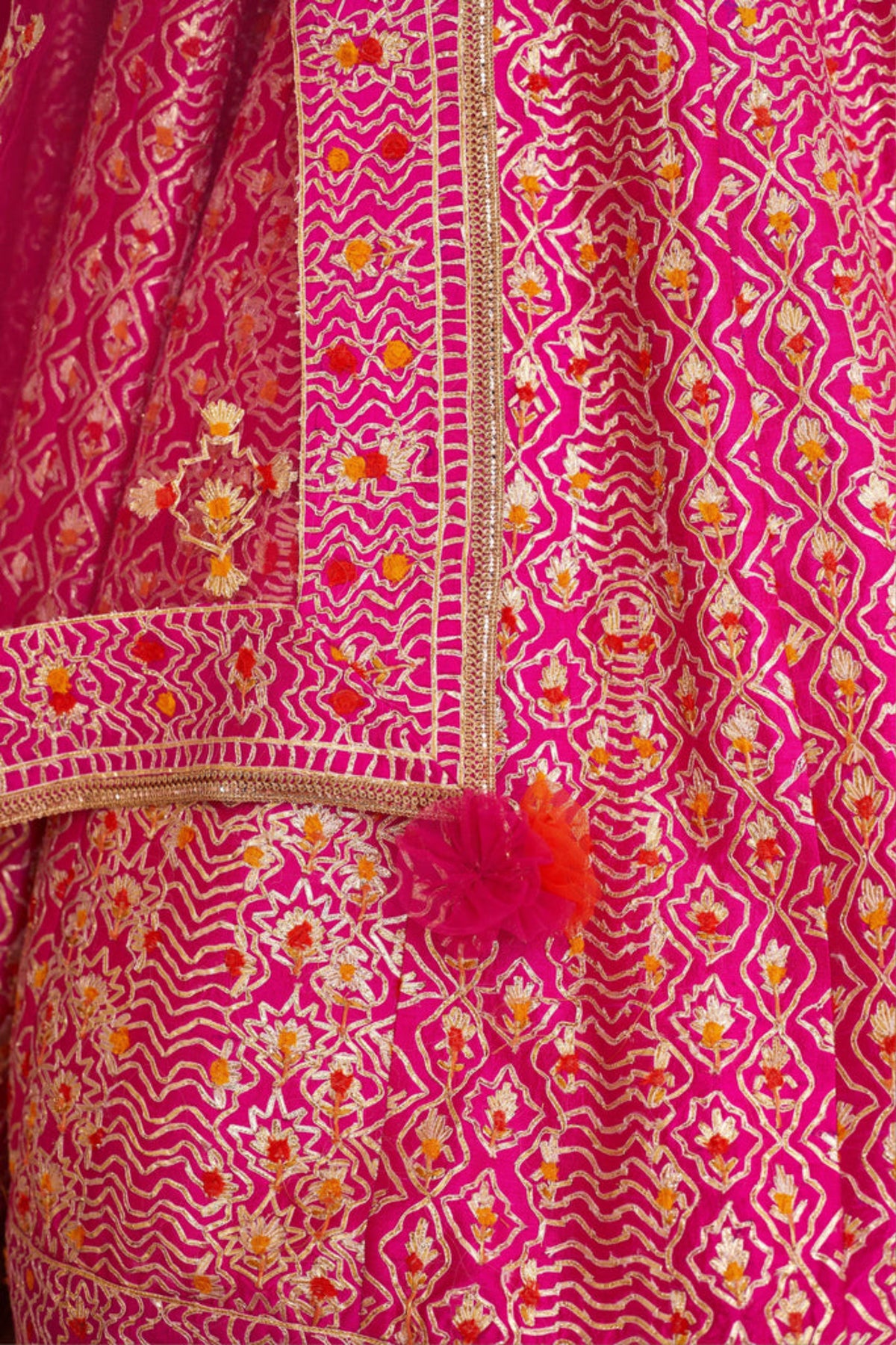 Magenta pink lehenga set