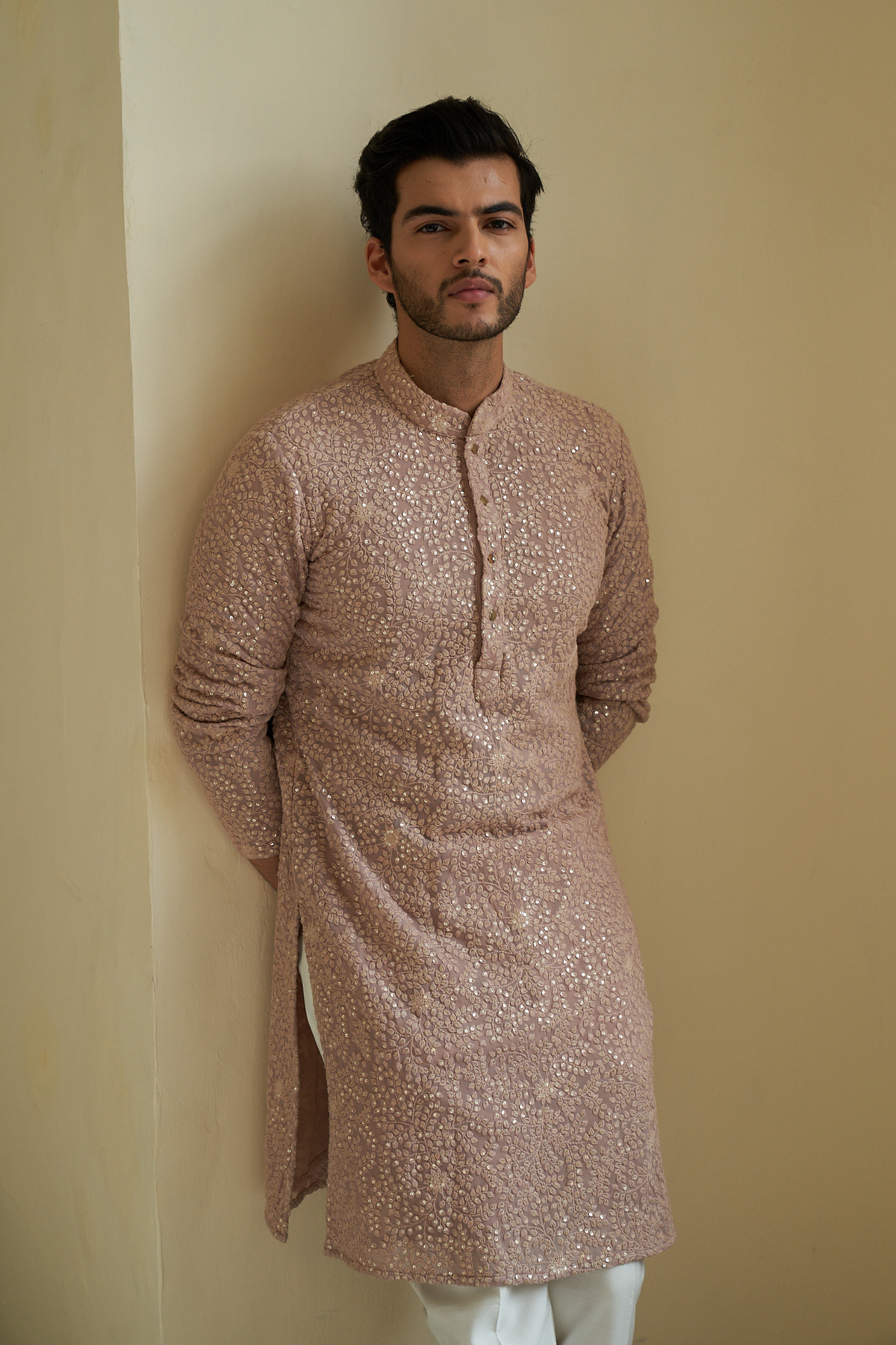 Pale Mauve Kurta Set