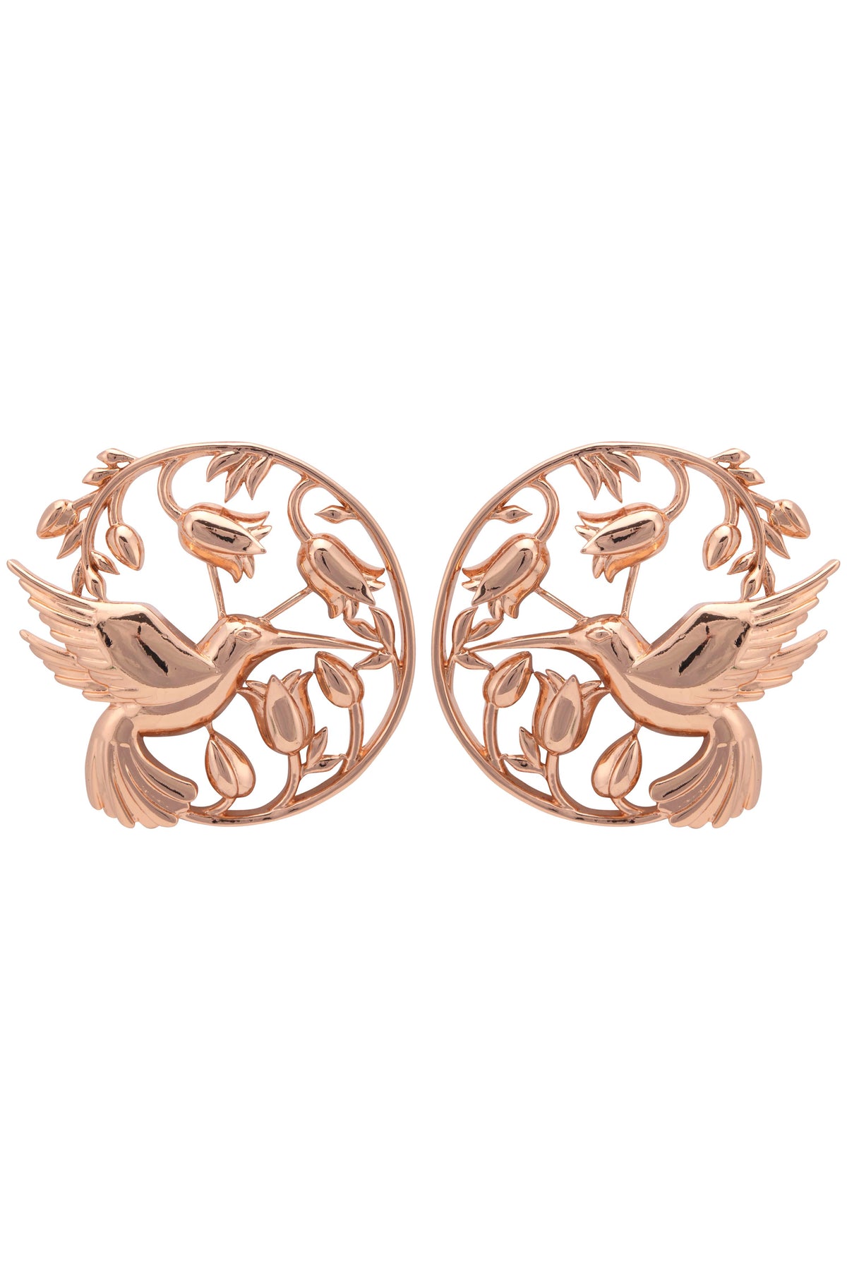 Rose gold piece of paradise earrings