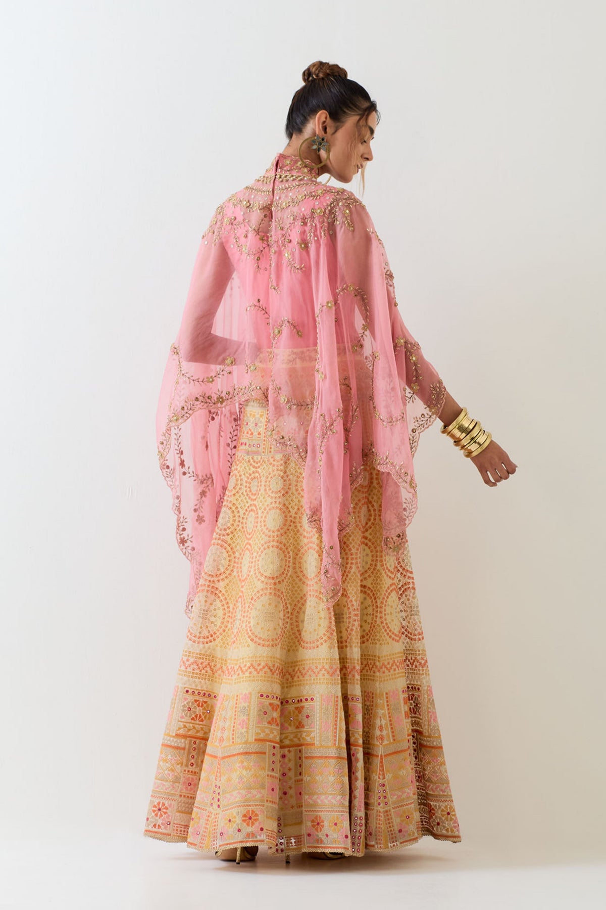 Pink and Yellow Cape Set