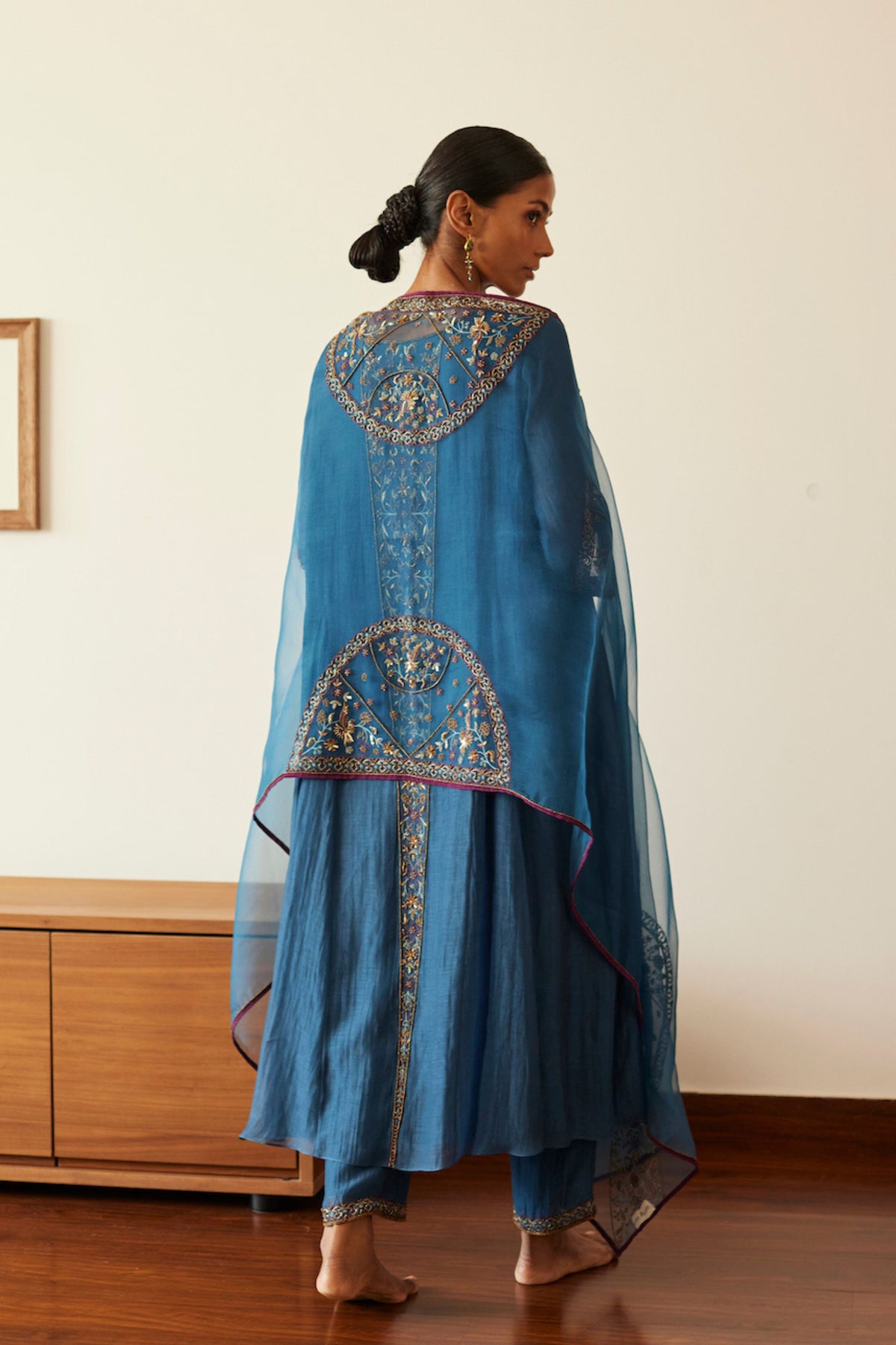 Blue Adree Kurta Set