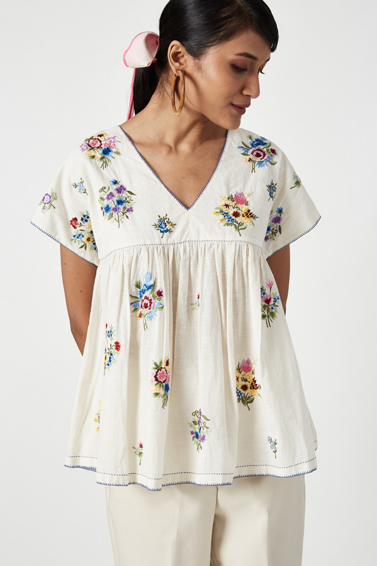 Crathes Embroidered Top