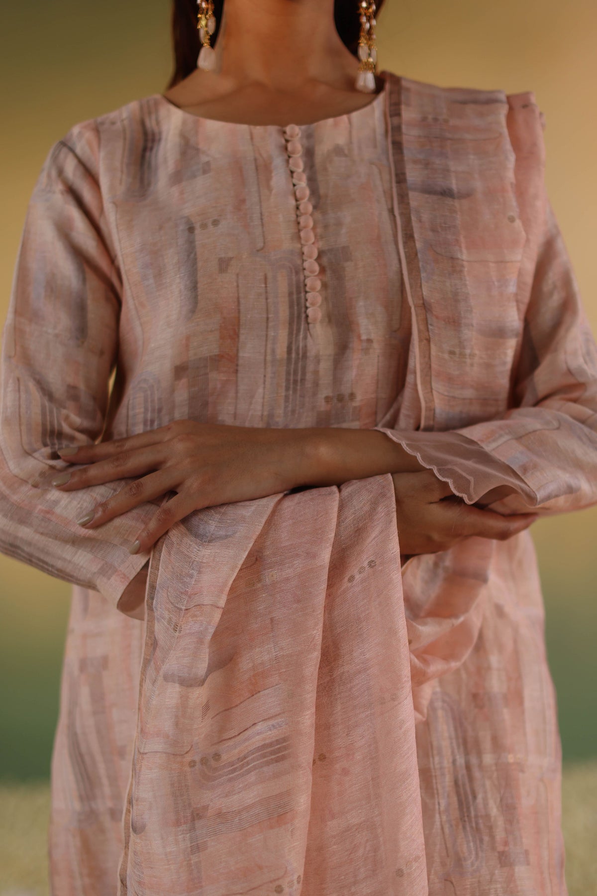 Sattva Pink Kurta Set