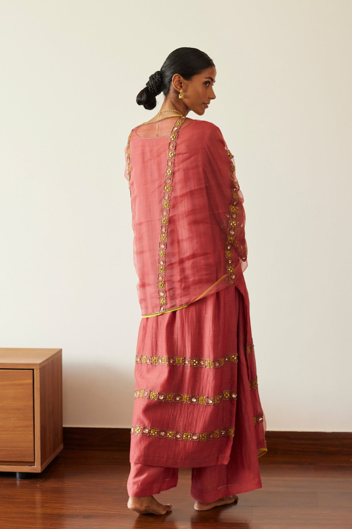 Pink Rekha Kurta Set