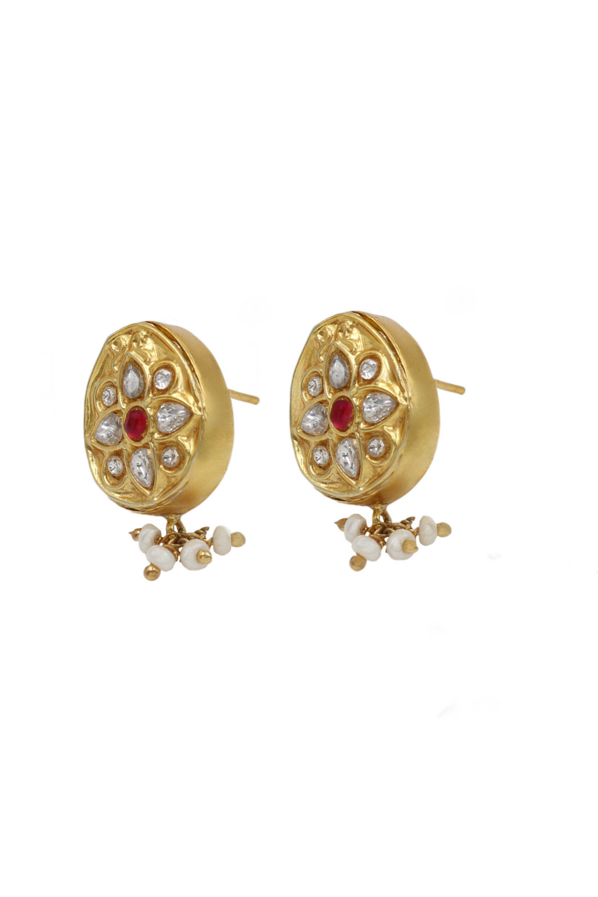 Ornate Splendor Kundan Earrings.