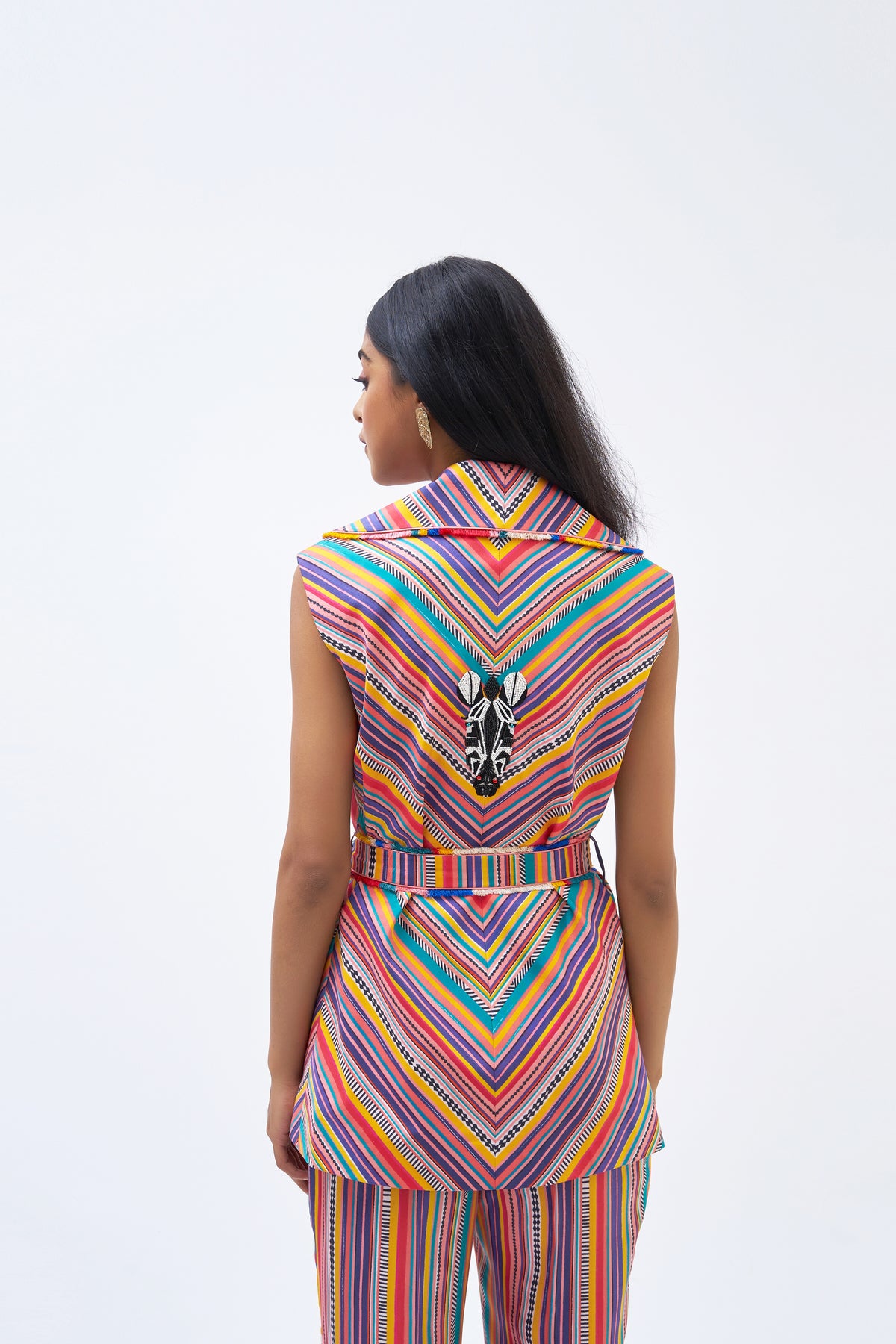 Charley Stripe Technicolour Pant Suit