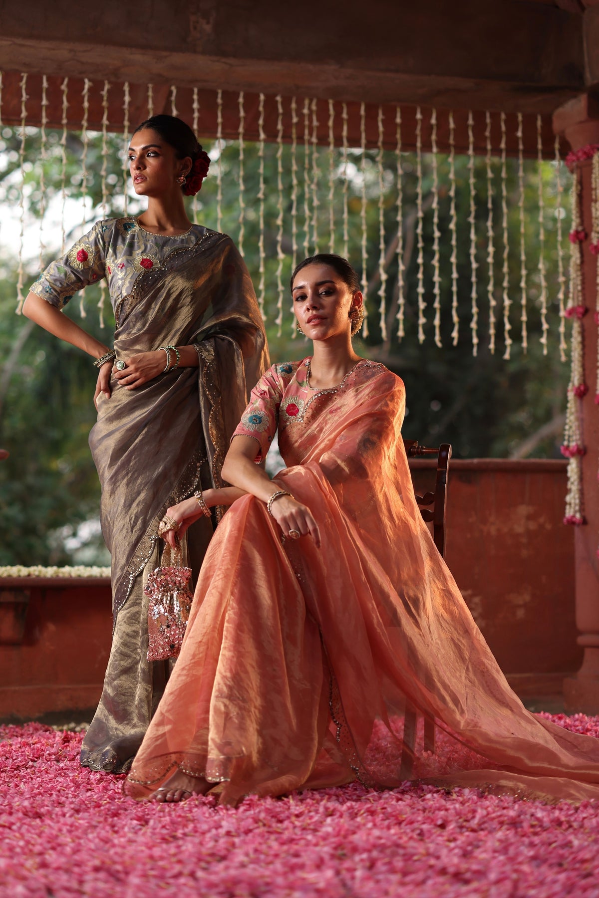 Peach Gulkand Saree