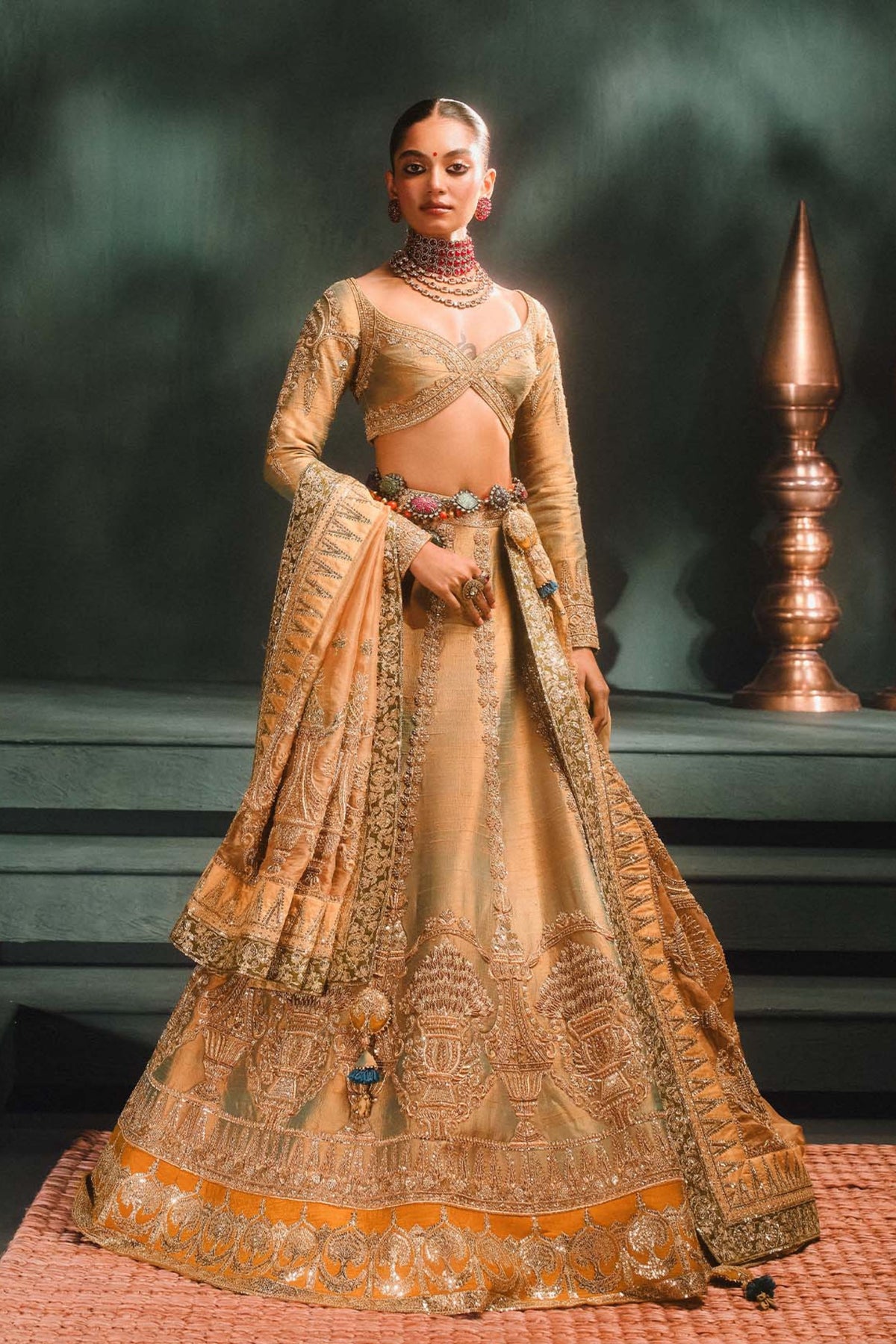 The Kesar Varak Lehenga