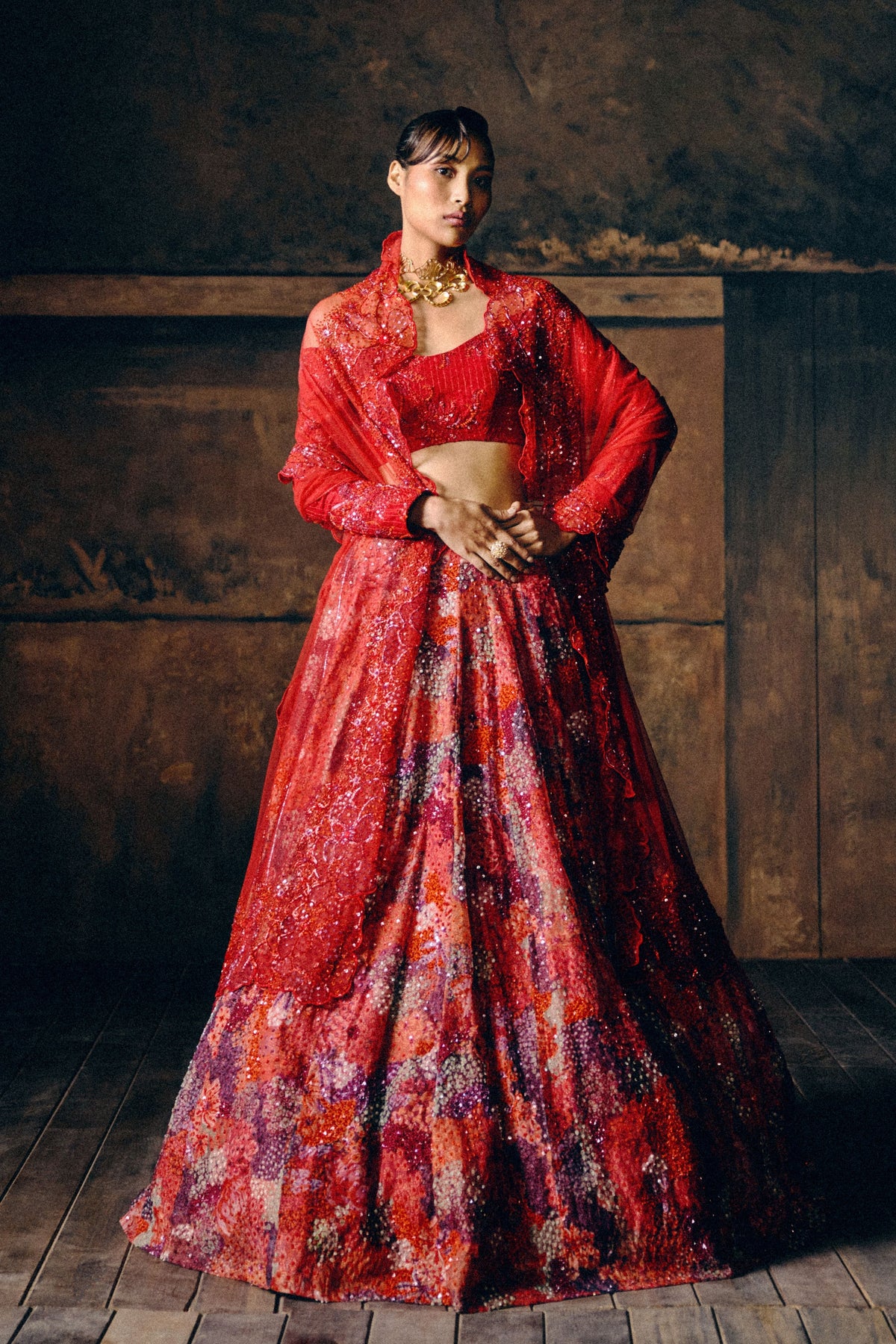 Florabella Sunset Bloom Lehenga Set