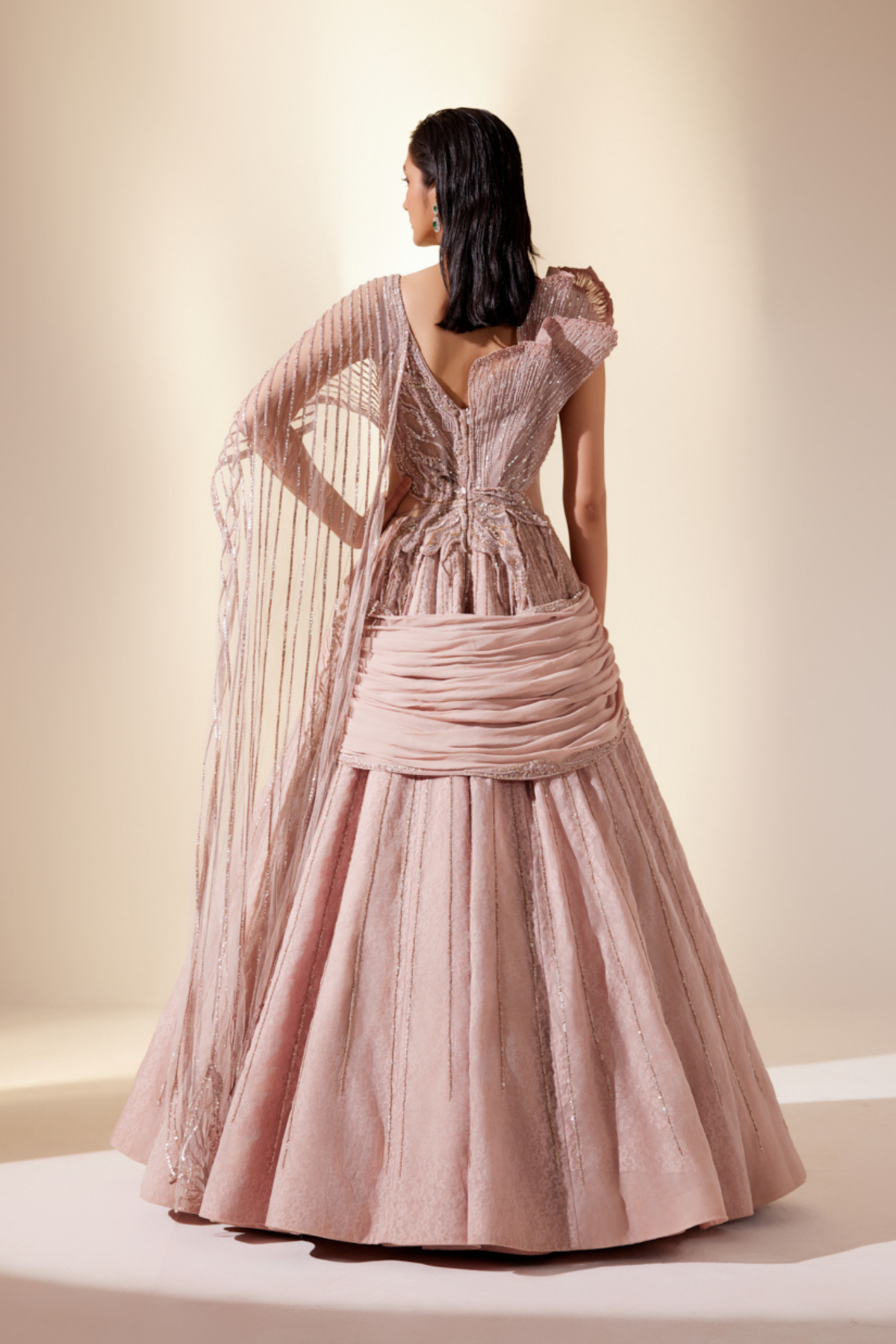 Dusty Rose Drizzle Gown