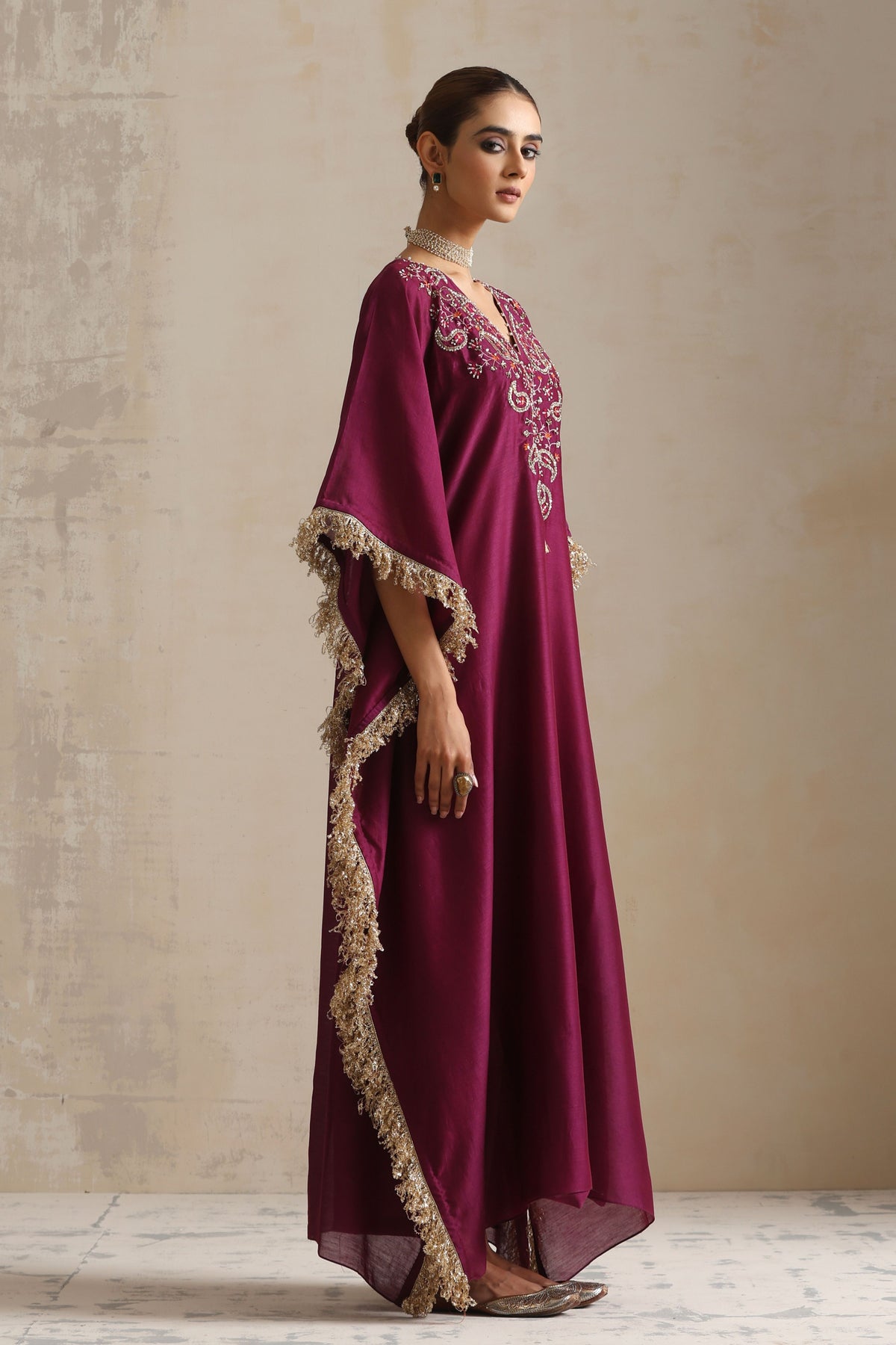 Aubergine Zara Kaftan Set