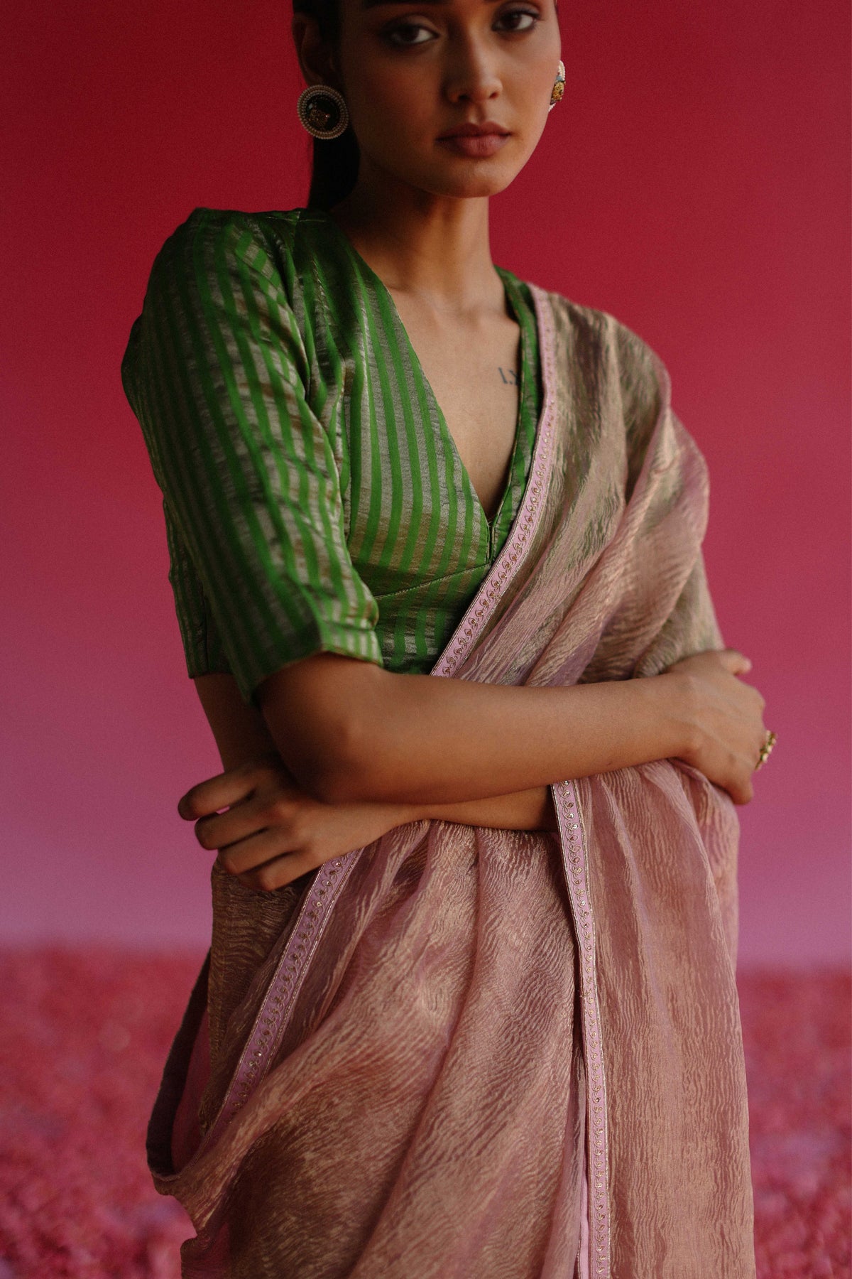 Sharad Early Autumn Pink Saree