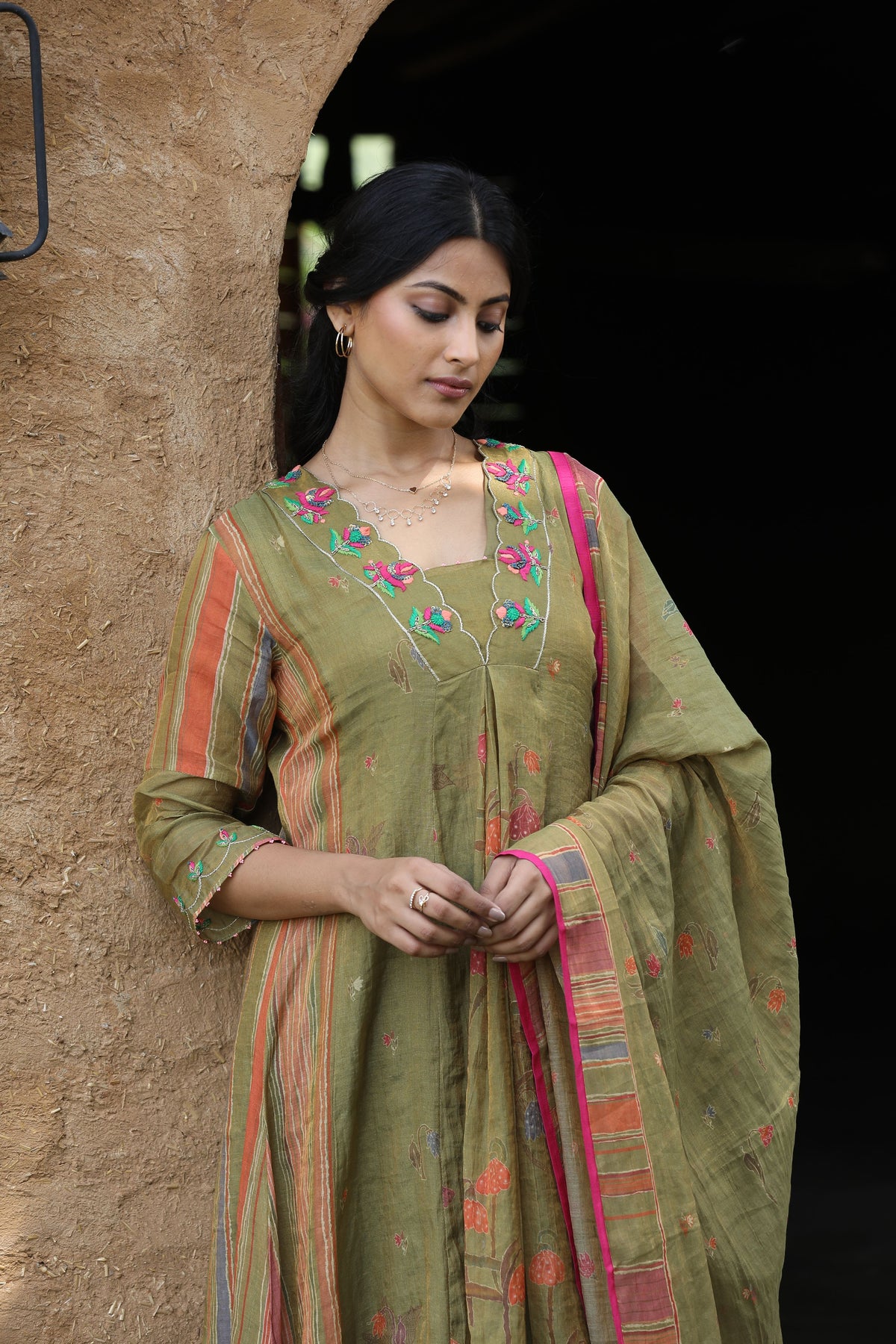 Mehendi Green Kurta Set