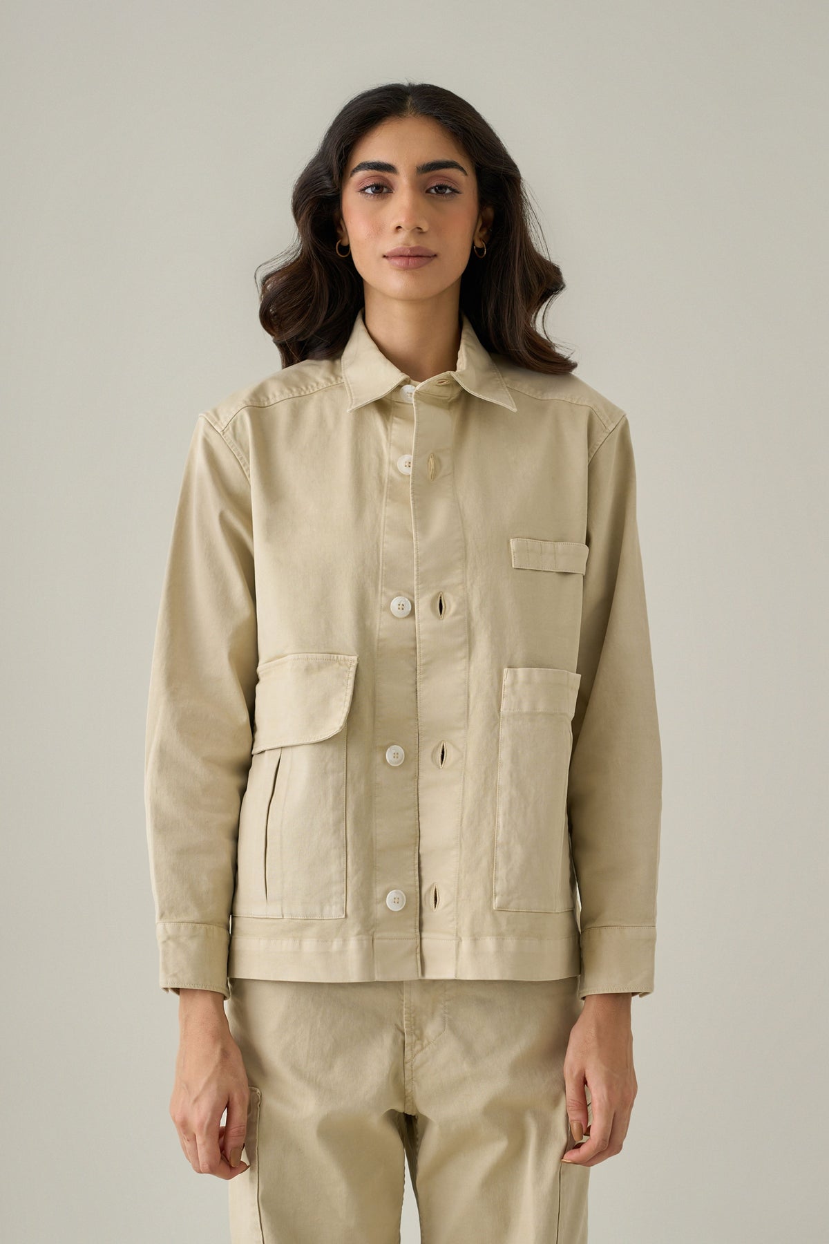 Twill Utilitarian Shacket