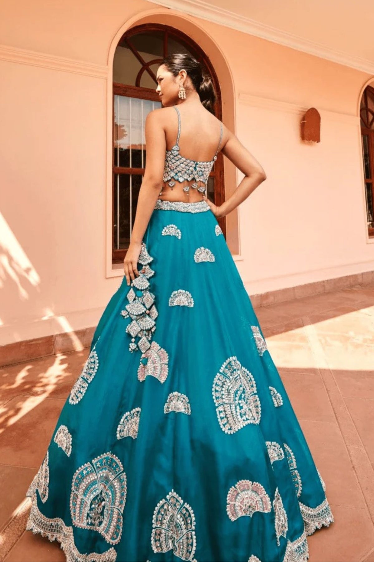 Pine Green Lehenga Set