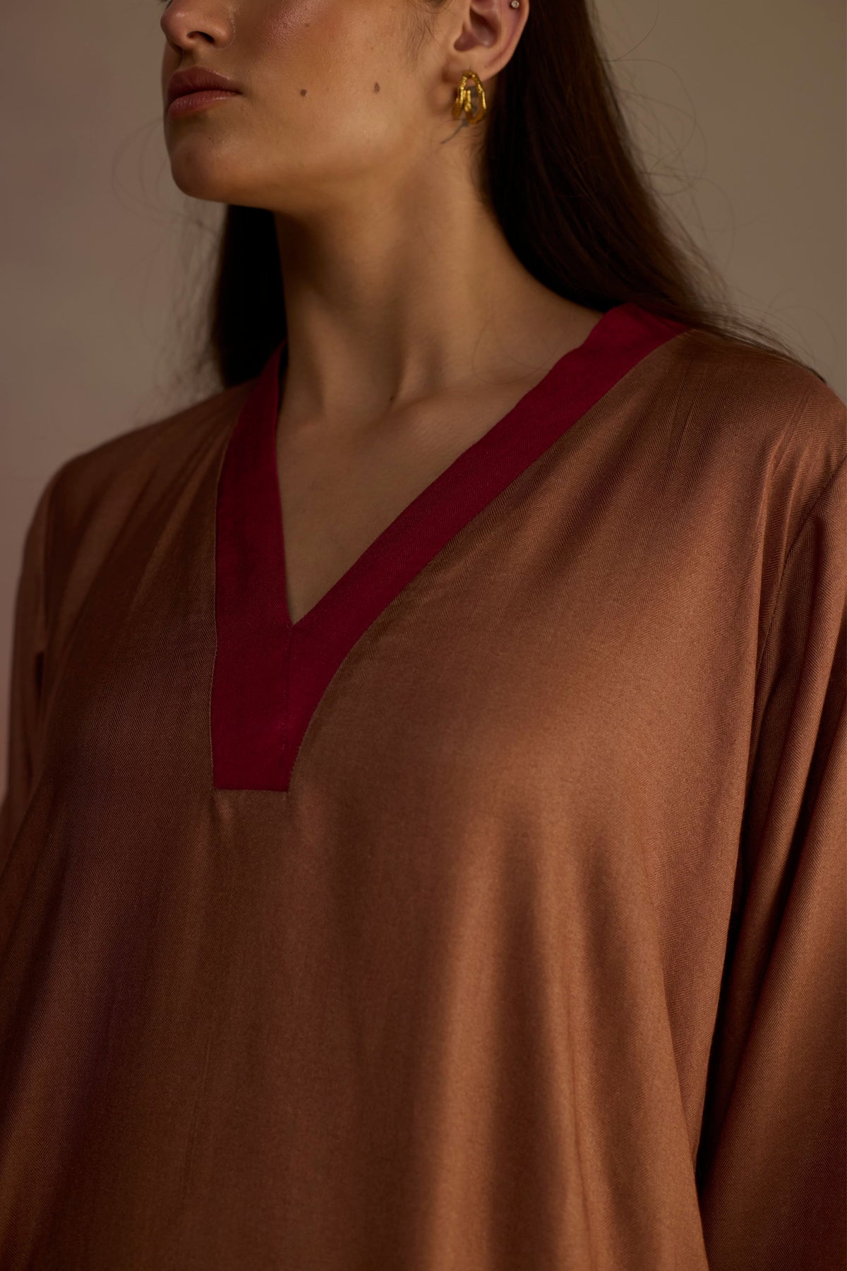 Woodapple Brown Kurta