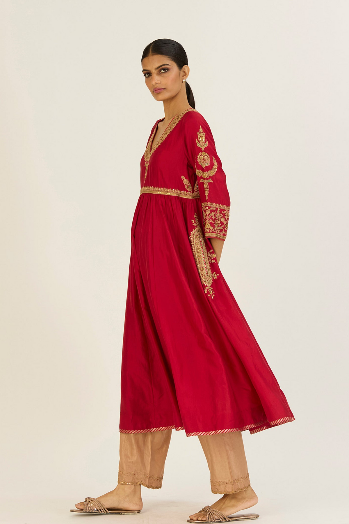 Rhea Red Kurta