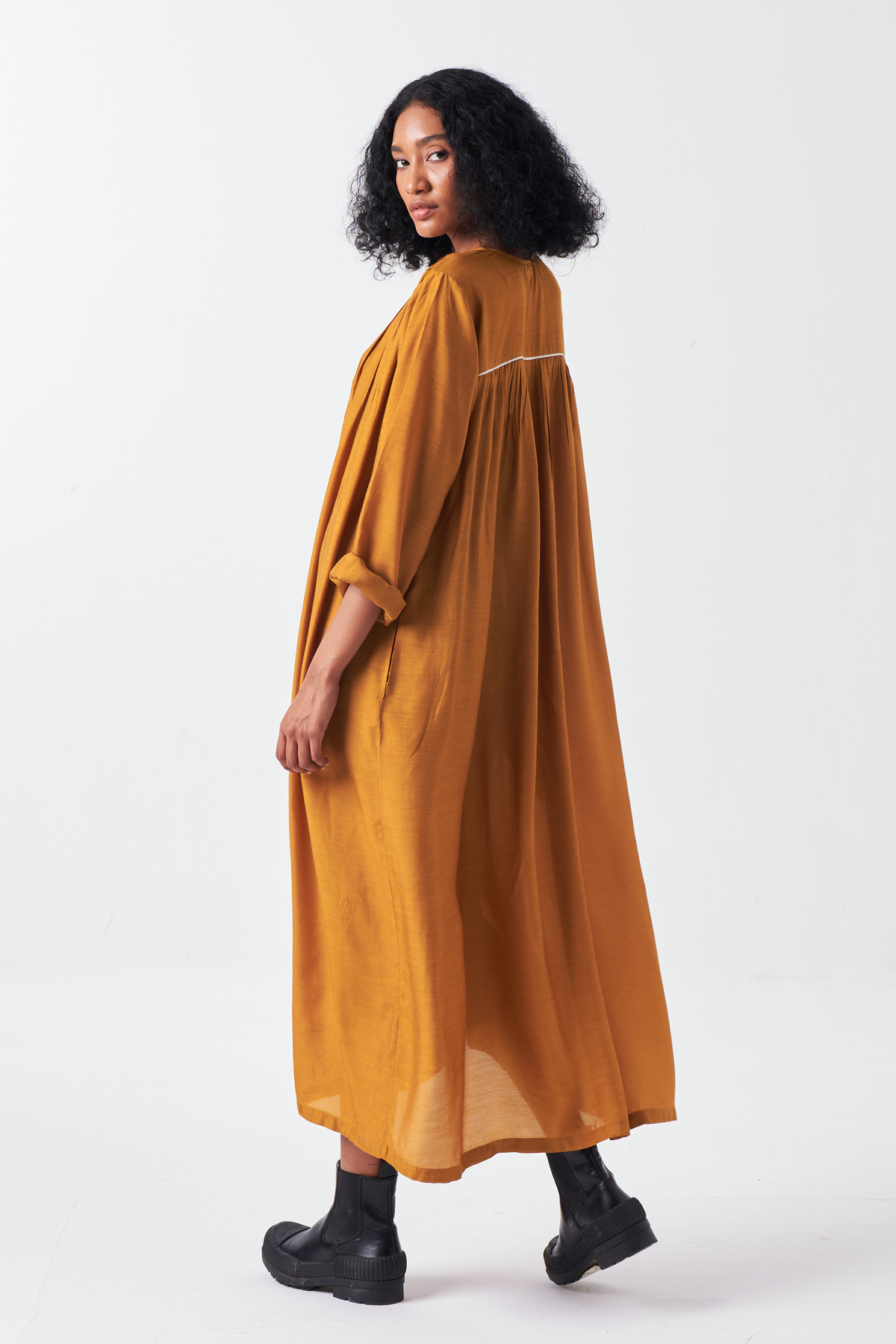 Gather Neck Dress