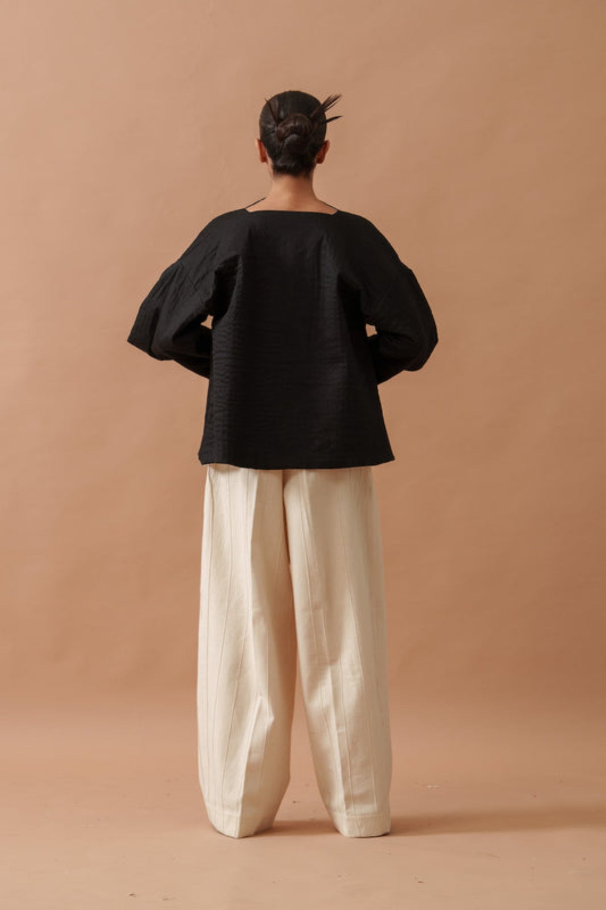 Ivory Sunflower Pants