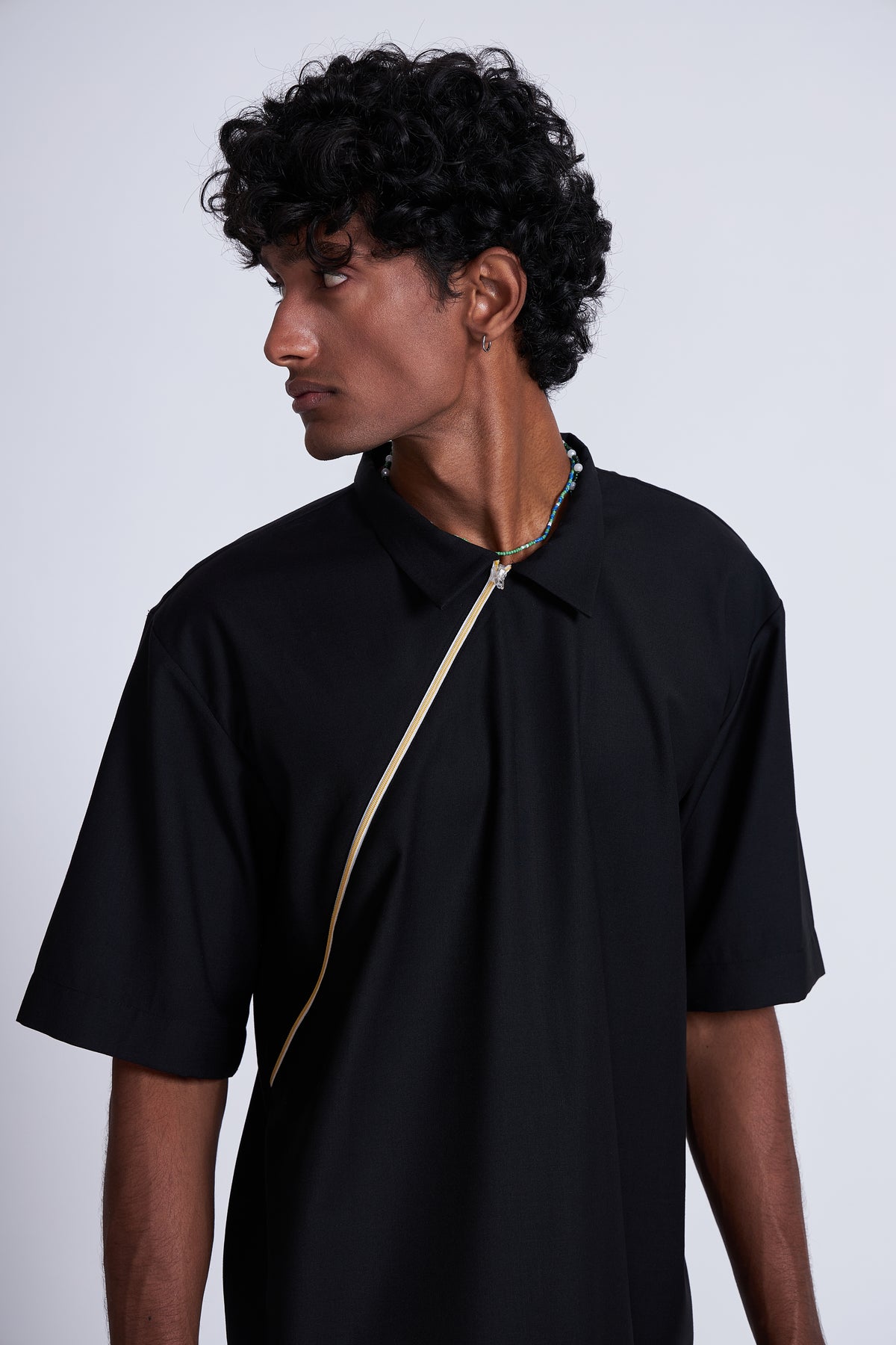 Kuro Cross Zip Shirt