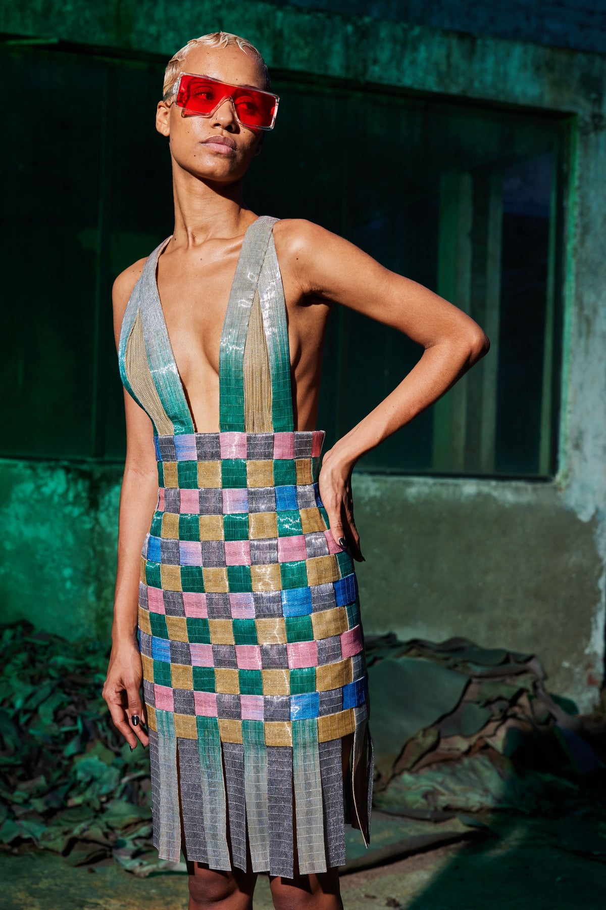 Woven Glass Dress