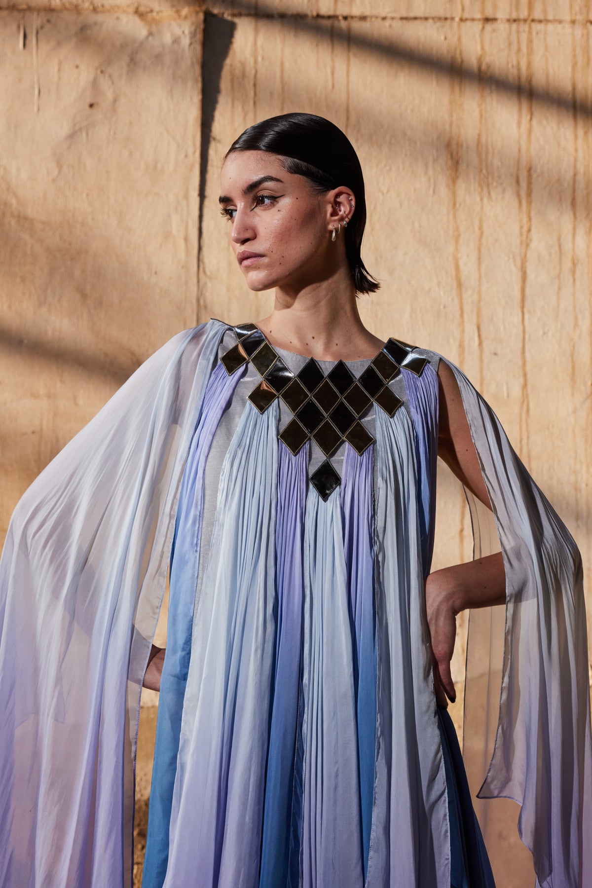 Gradient Fall-panelled Kaftan