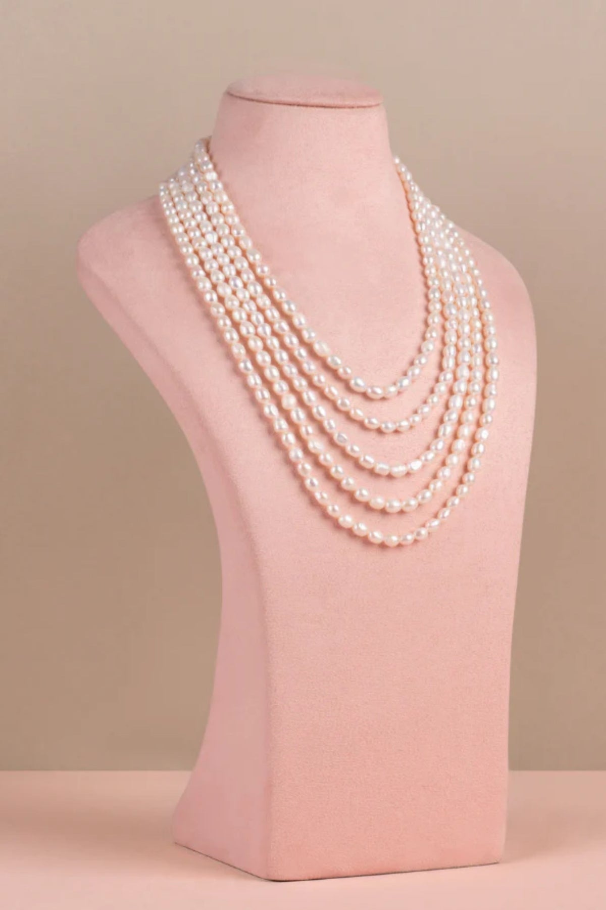 White Layered Necklace