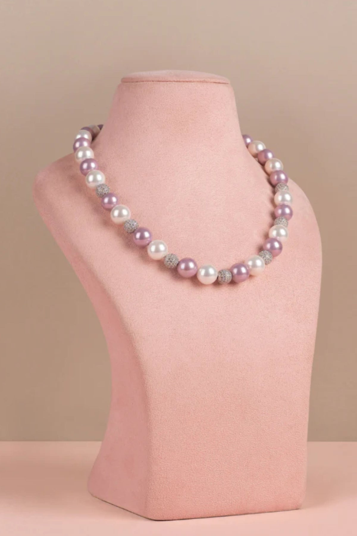 Swarovski Purple &amp; White Necklace