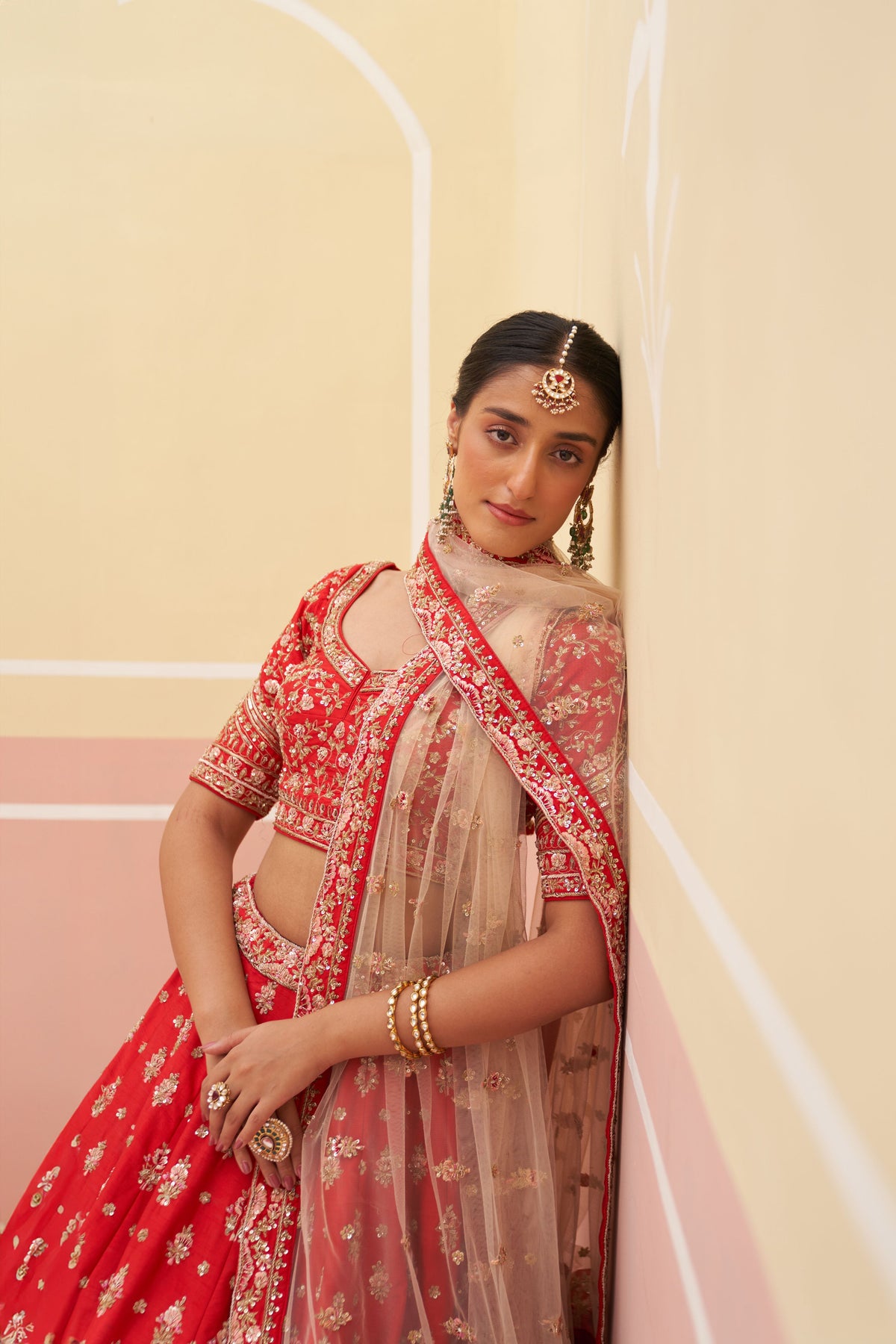 Raw Silk Lehenga Set