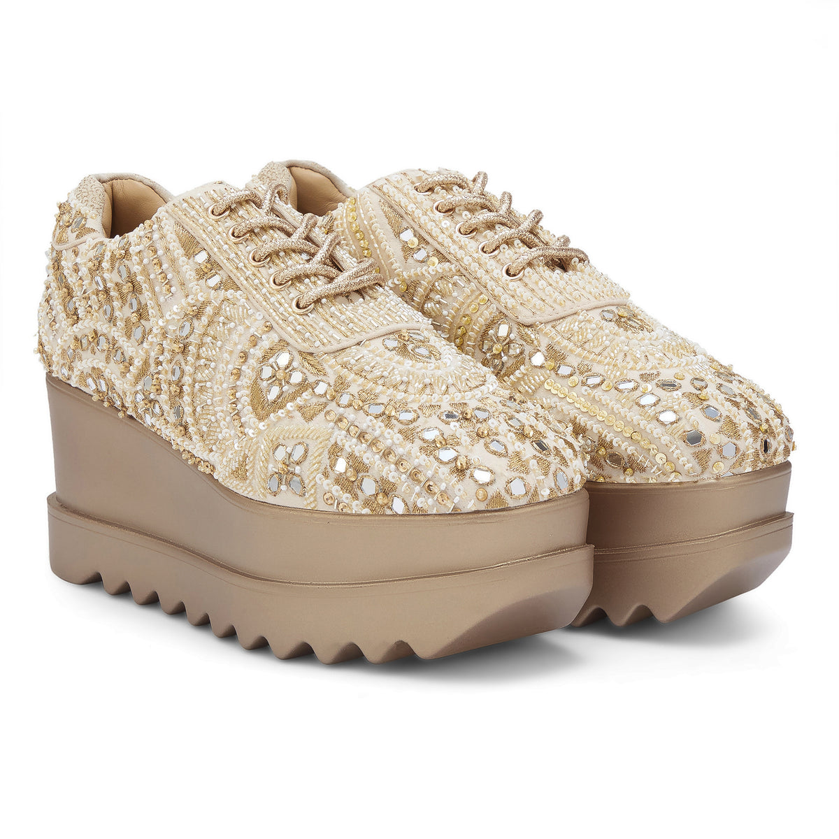 Sharara Wedding Wedge Sneakers