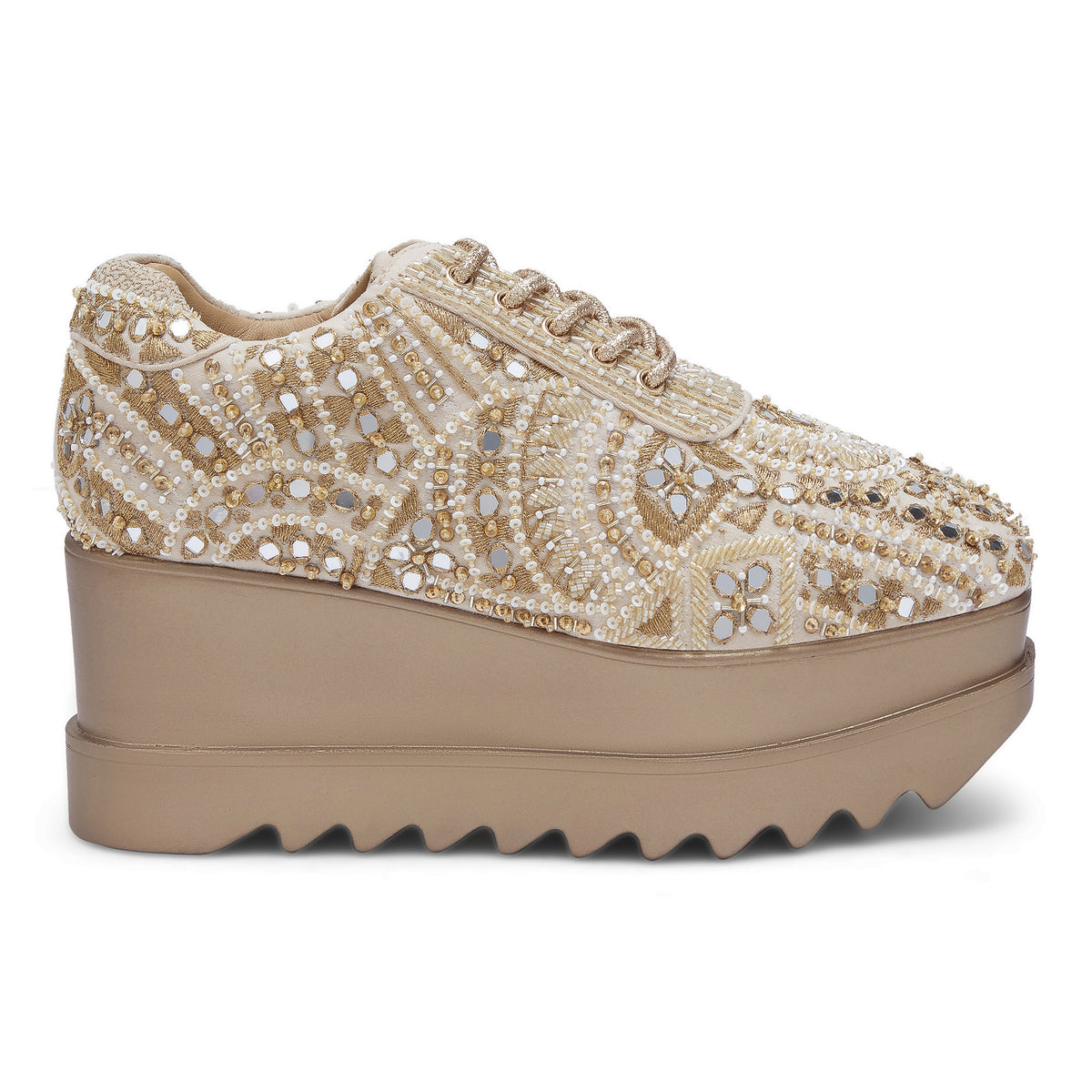 Sharara Wedding Wedge Sneakers