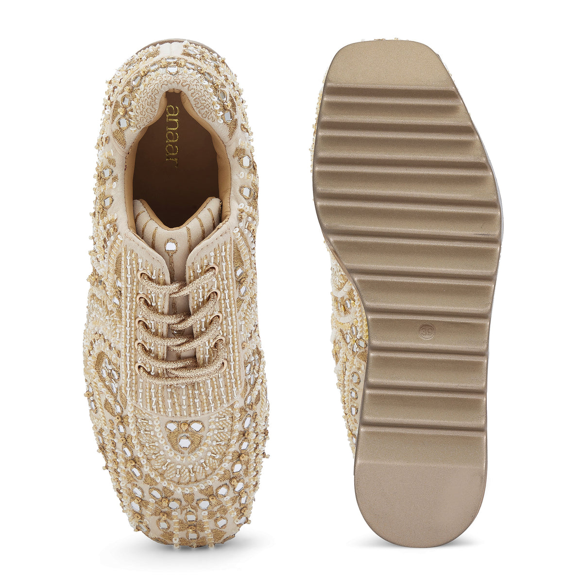 Sharara Wedding Wedge Sneakers