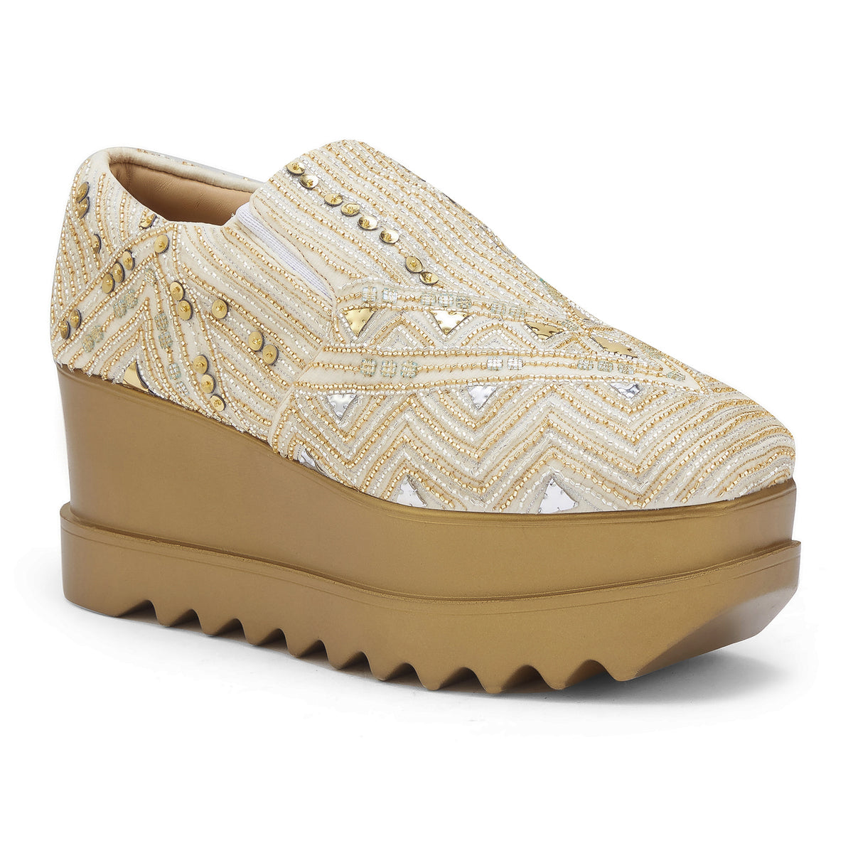 Art Deco 23 Wedding Wedge Sneakers