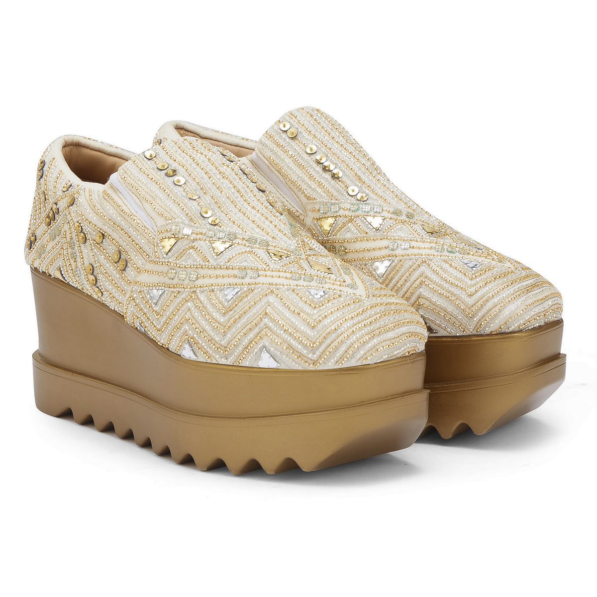 Art Deco 23 Wedding Wedge Sneakers