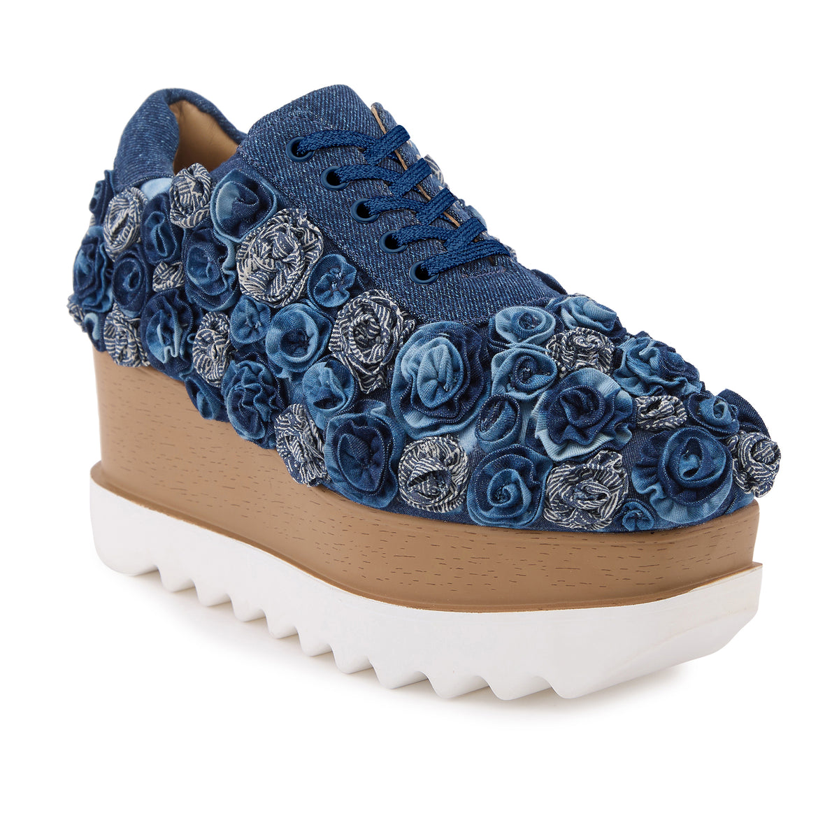 Pocket Roses   Wedge Sneakers