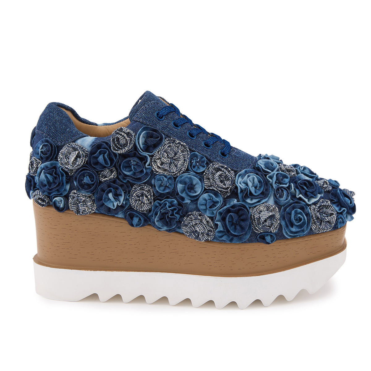 Pocket Roses   Wedge Sneakers