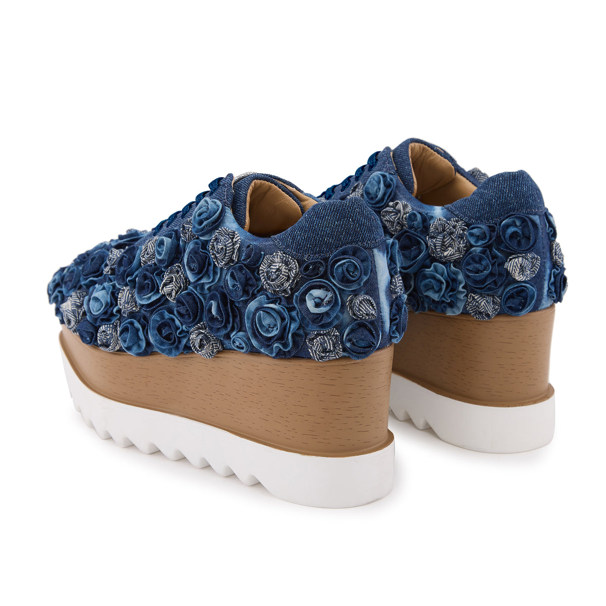 Pocket Roses   Wedge Sneakers