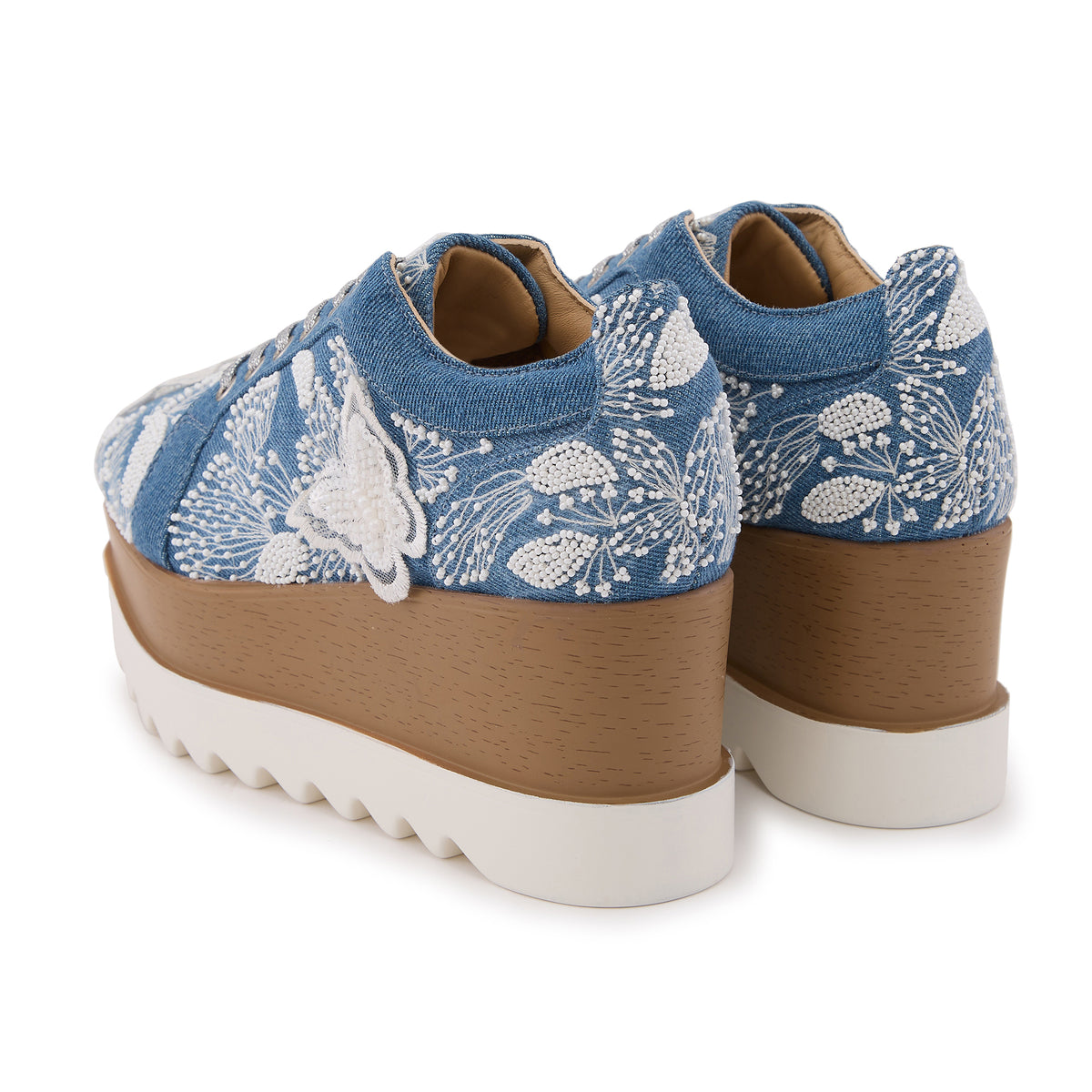 Butterfly Pea Wedge Sneakers