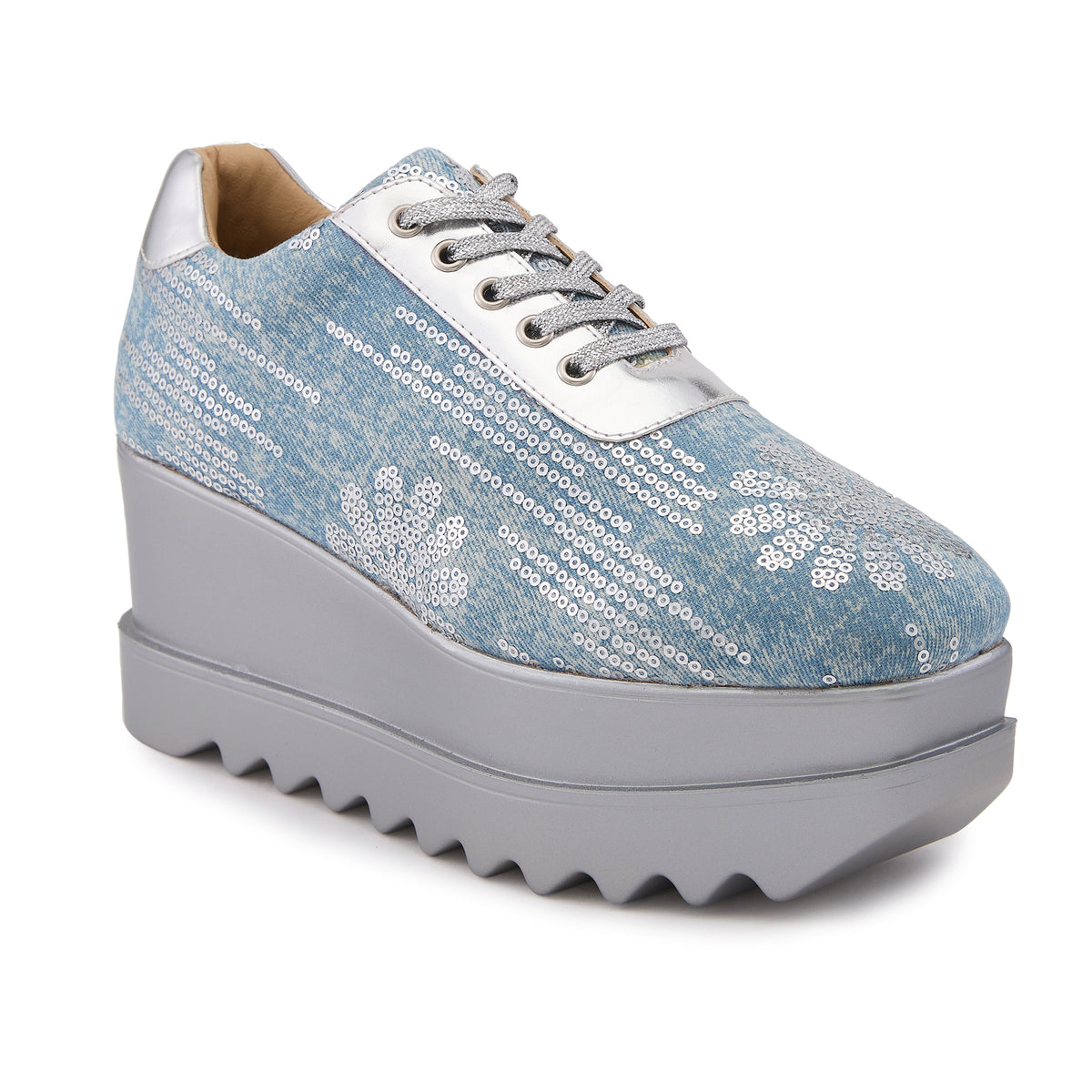 Blue Moon Wedge Sneakers