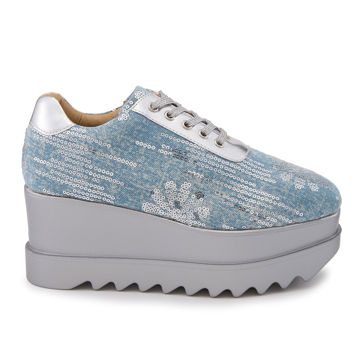 Blue Moon Wedge Sneakers