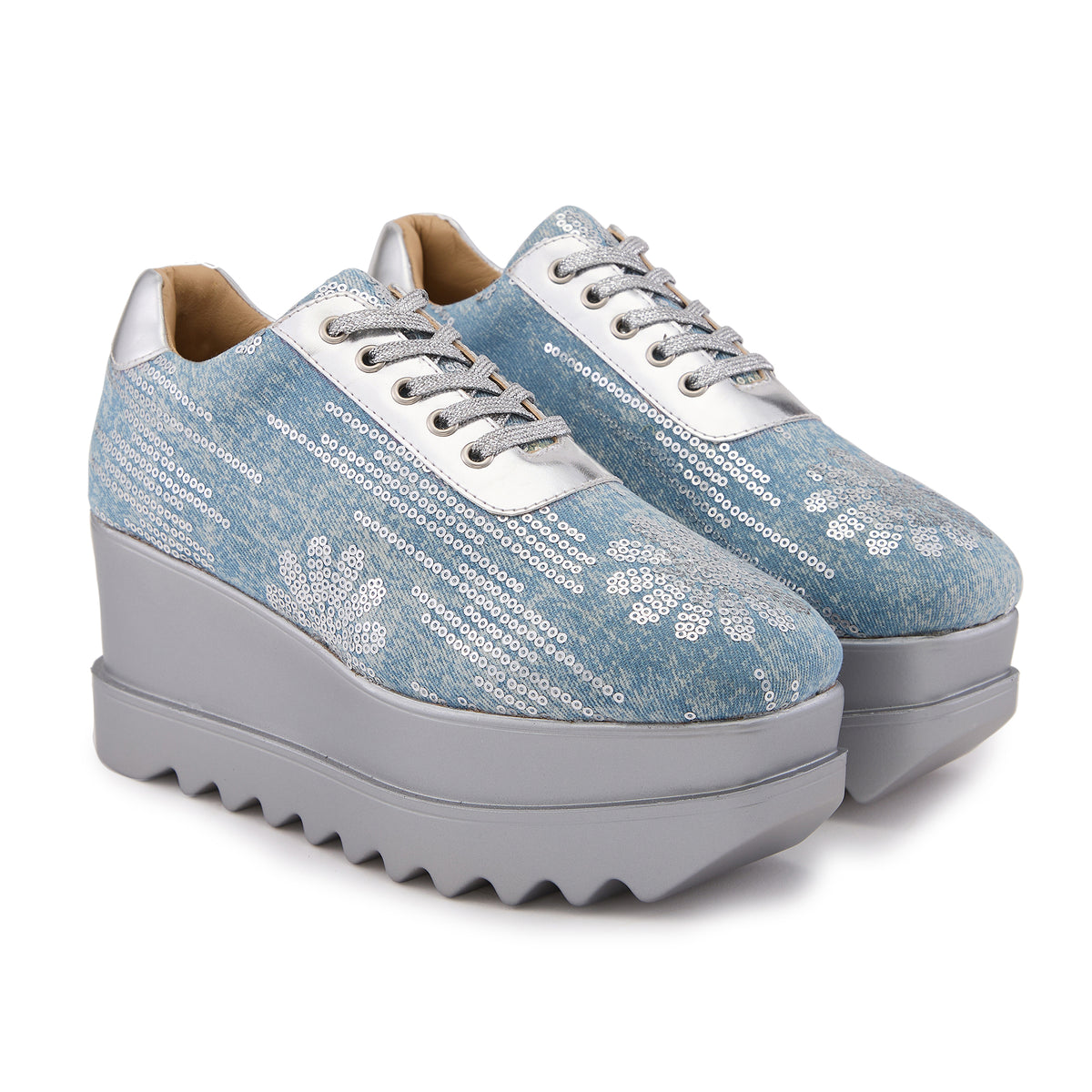 Blue Moon Wedge Sneakers